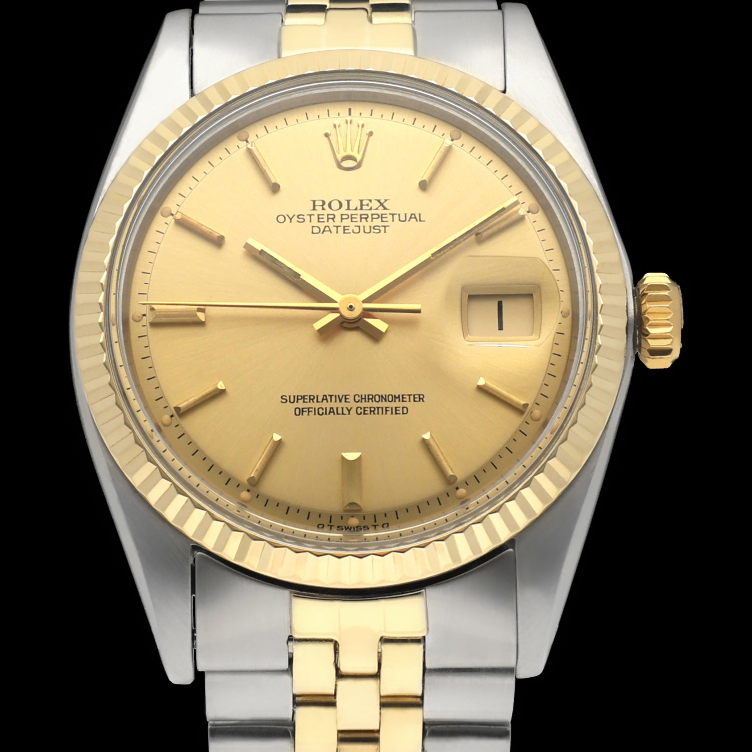 Rolex Datejust 1601 - 1974 - goud/staal - two/tone - Rolex horloge - Rolex kopen - Rolex heren horloge - Trophies Watches