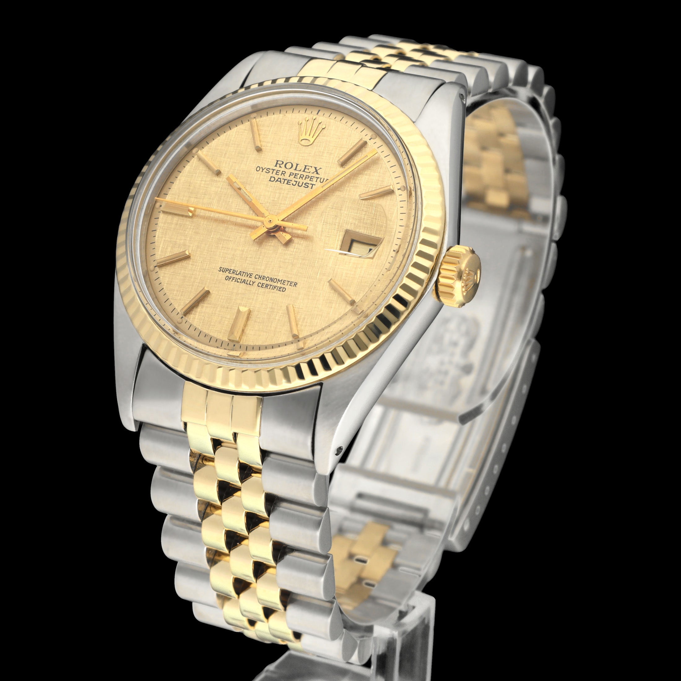 Rolex Datejust 1601 - 1975 - goud/staal - two/tone - Rolex horloge - Rolex kopen - Rolex heren horloge - Trophies Watches