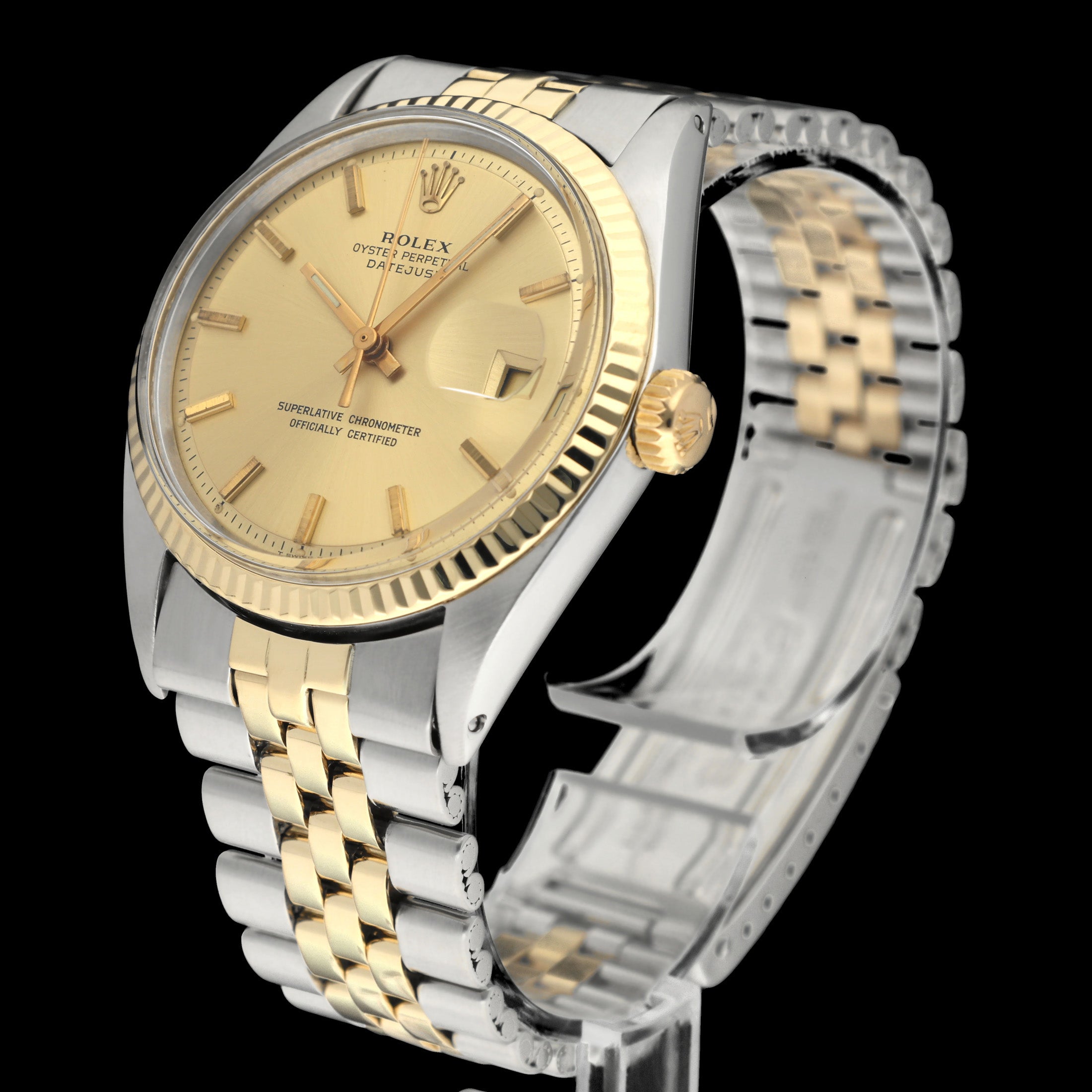 Rolex Datejust 1601 - 1972 - goud/staal - two/tone - Rolex horloge - Rolex kopen - Rolex heren horloge - Trophies Watches