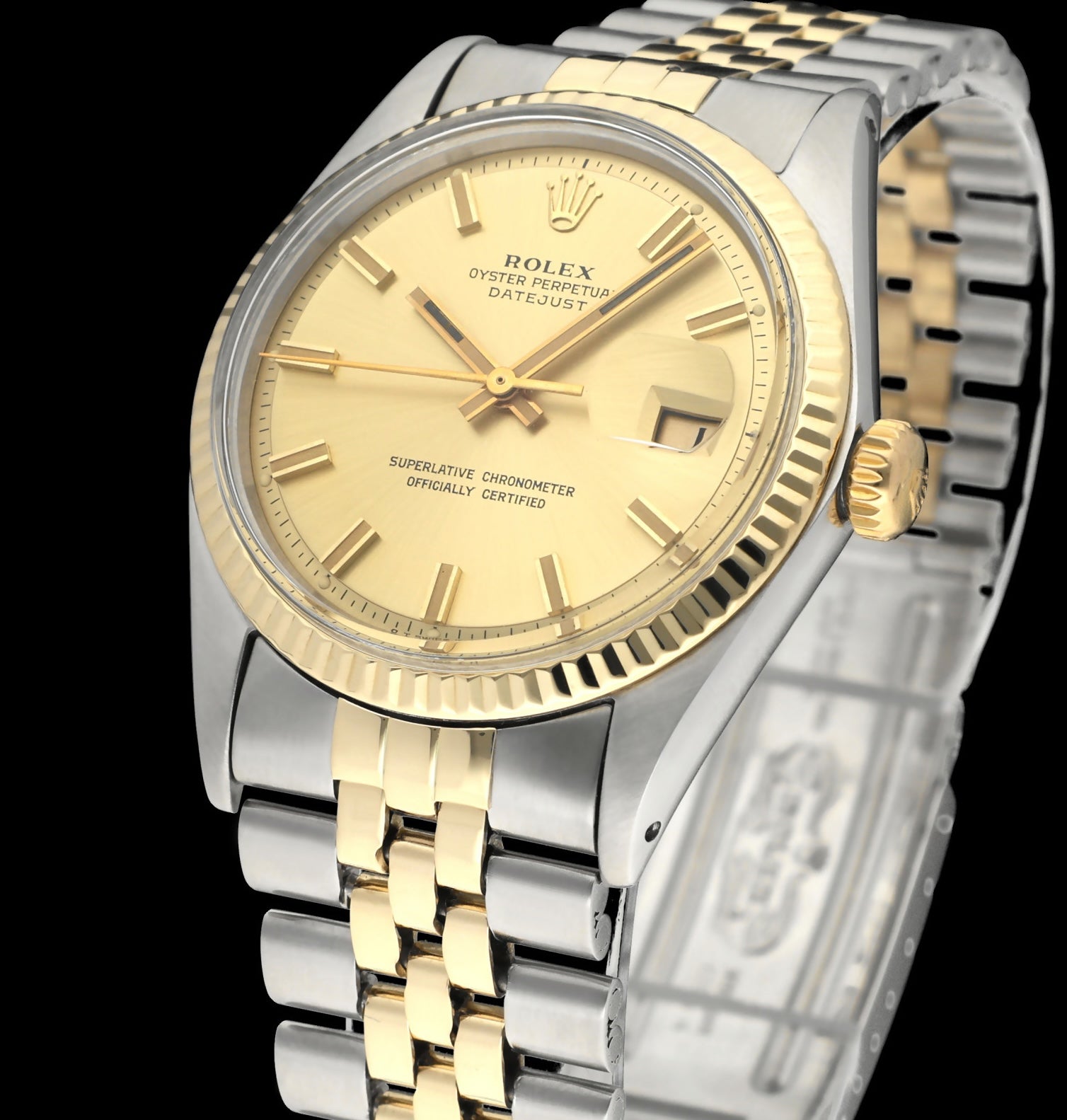 Rolex Datejust 1601 - 1973- goud/staal - two/tone - Rolex horloge - Rolex kopen - Rolex heren horloge - Trophies Watches