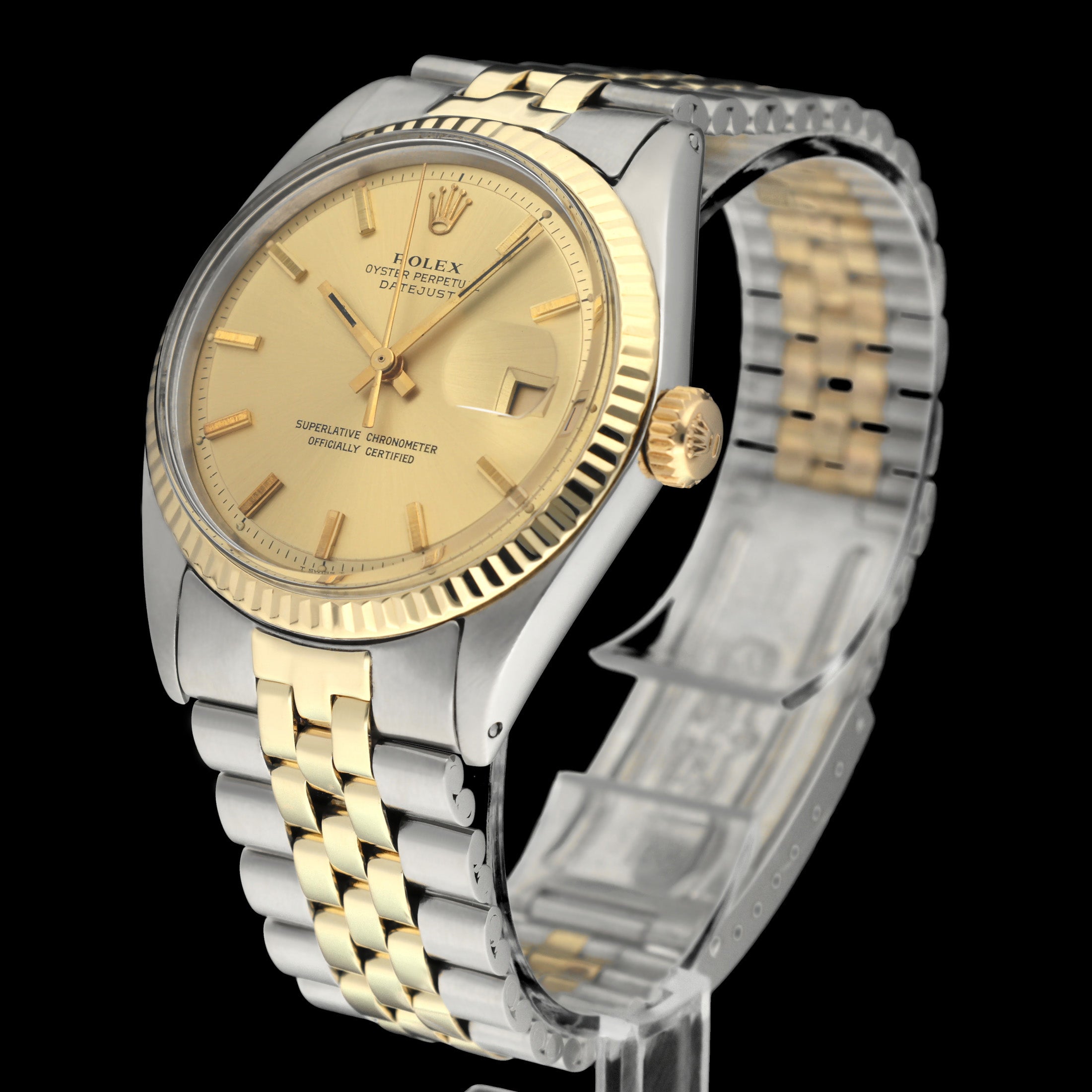 Rolex Datejust 1601 - 1972 - goud/staal - two/tone - Rolex horloge - Rolex kopen - Rolex heren horloge - Trophies Watches