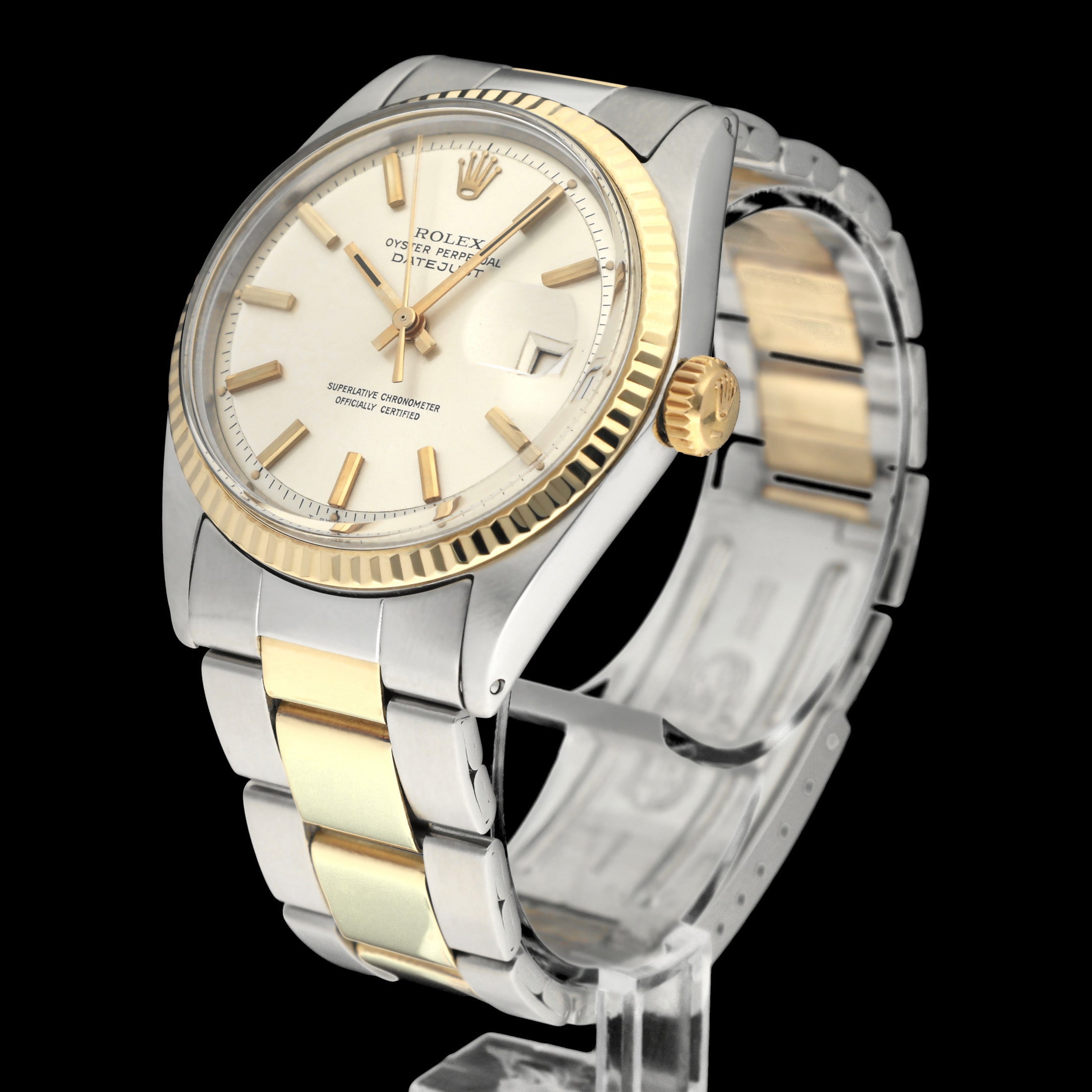Rolex Datejust 1601 - 1970 - goud/staal - two/tone - Rolex horloge - Rolex kopen - Rolex heren horloge - Trophies Watches