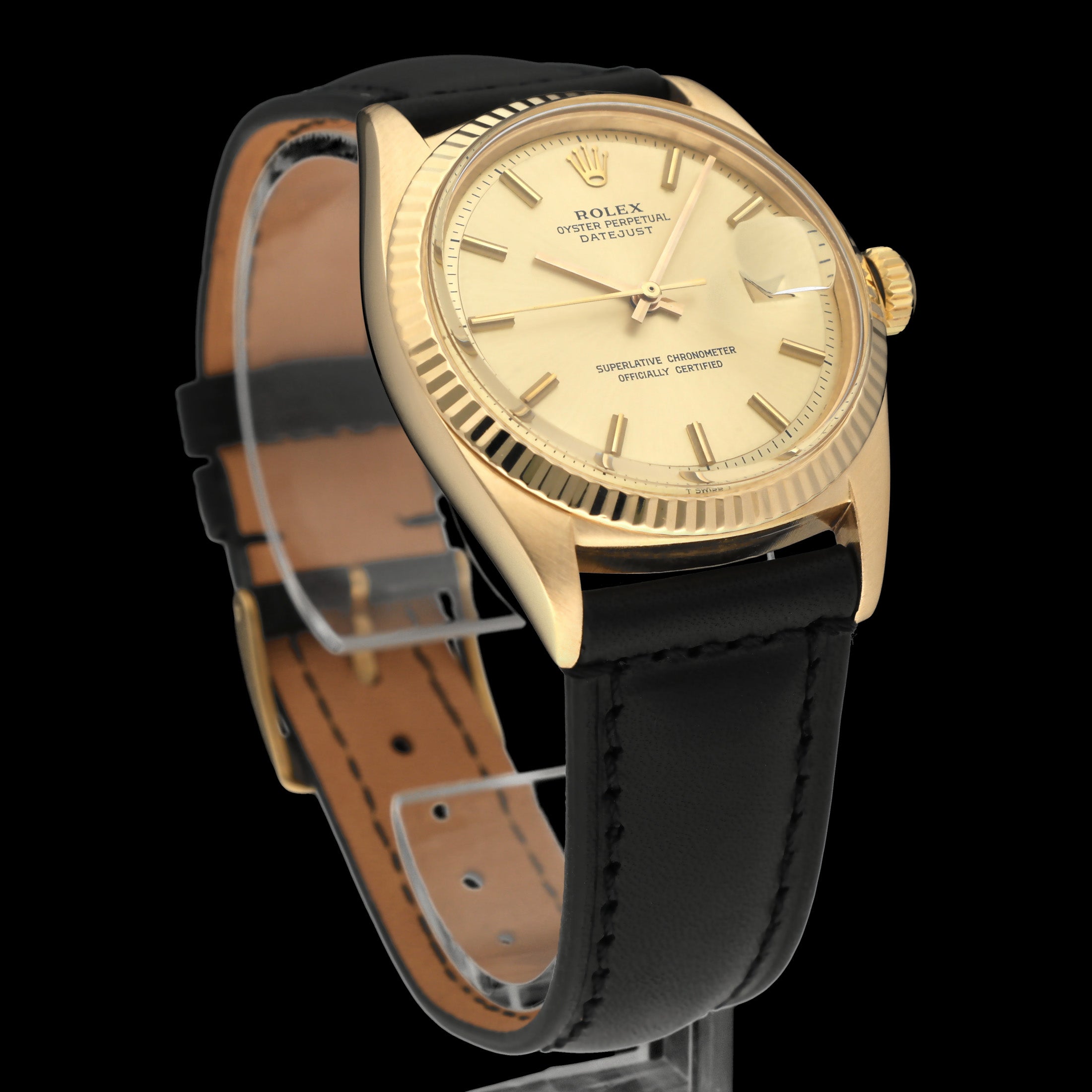 Rolex Datejust 1601 - 1969 - Geelgoud - Rolex horloge - Rolex kopen - Rolex heren horloge - Trophies Watches