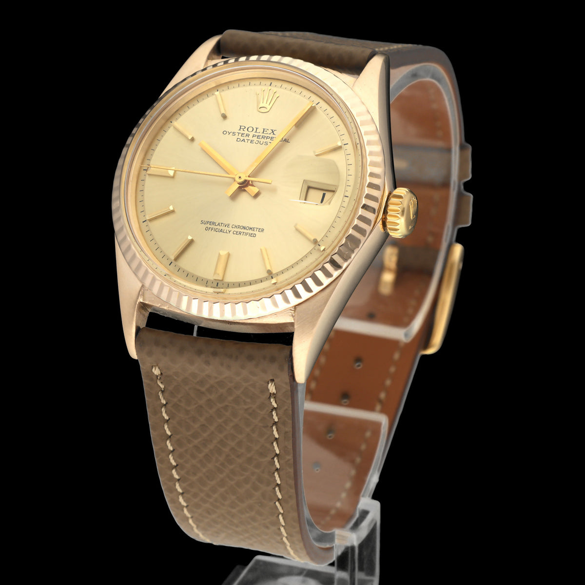 Rolex Datejust 1601 - 1969 - Rosé Goud - Rolex horloge - Rolex kopen - Rolex heren horloge - Trophies Watches