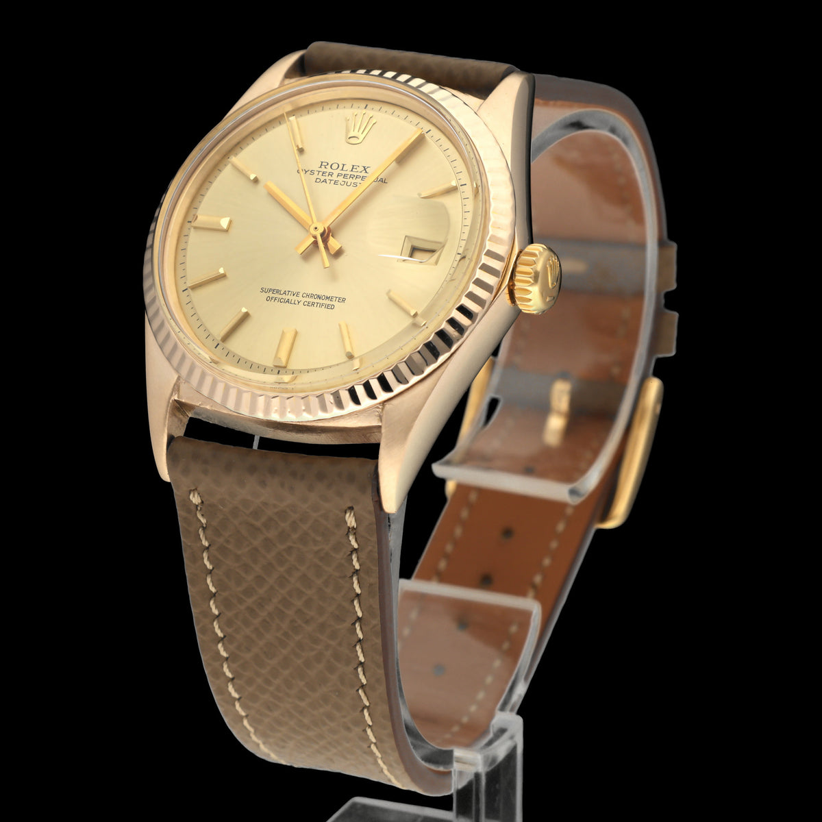 Rolex Datejust 1601 - 1969 - Rosé Goud - Rolex horloge - Rolex kopen - Rolex heren horloge - Trophies Watches