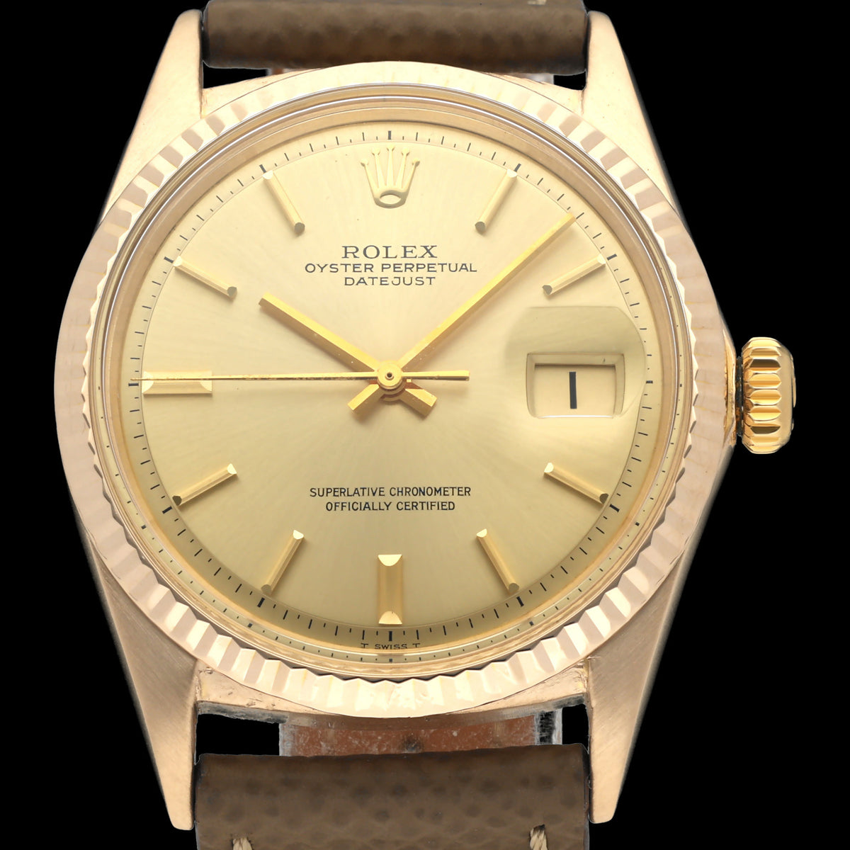 Rolex Datejust 1601 - 1969 - Rosé Goud - Rolex horloge - Rolex kopen - Rolex heren horloge - Trophies Watches