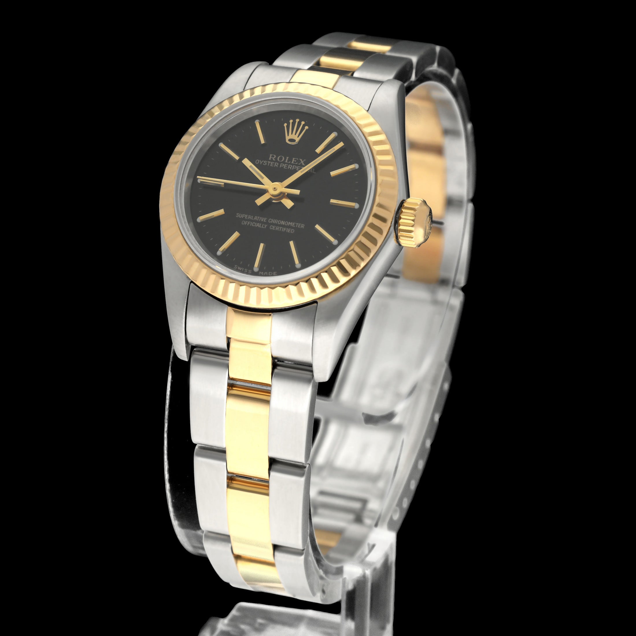 Rolex Oyster Perpetual 76193 - 2001 - Rolex horloge - Rolex kopen - Rolex dames horloge - Trophies Watches