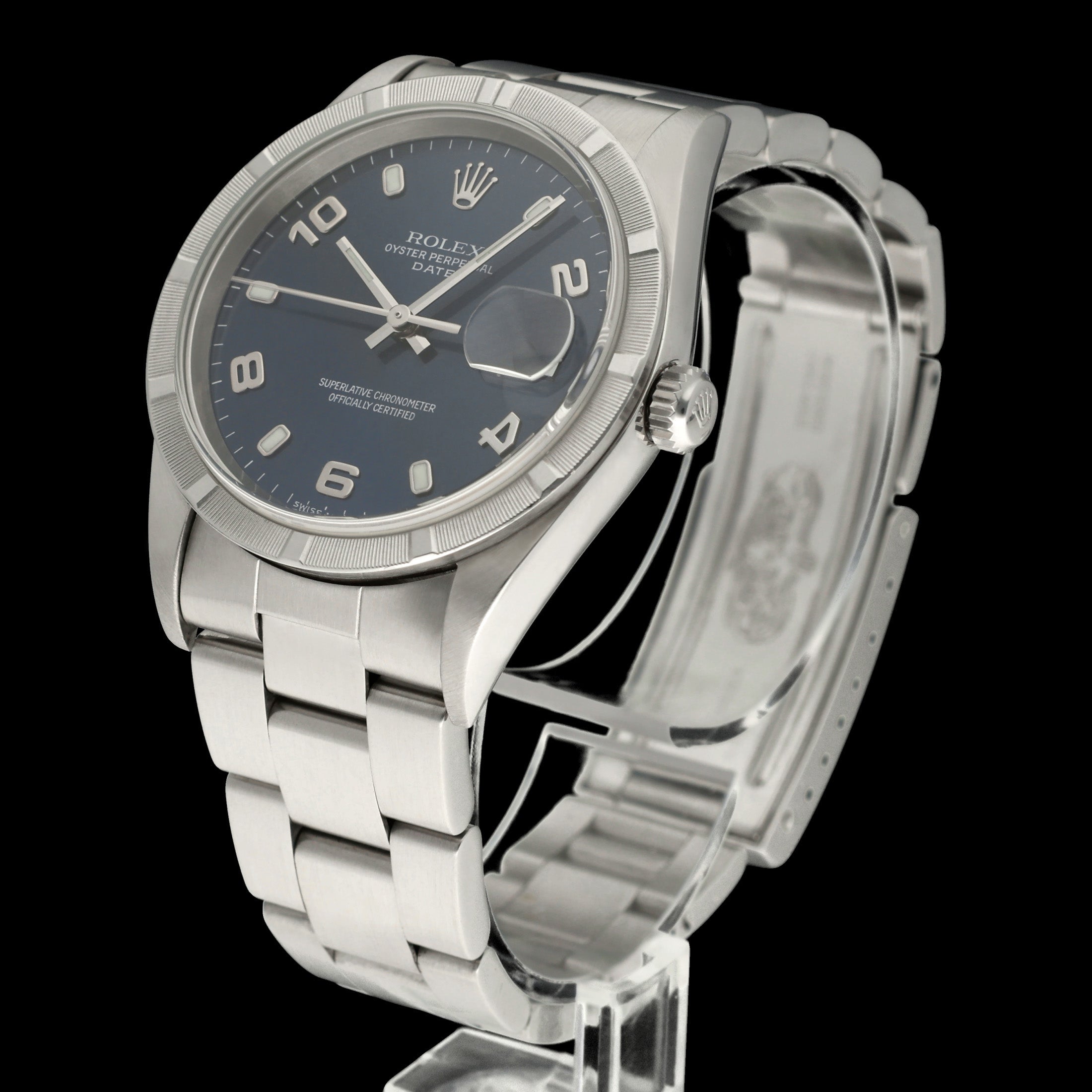 Rolex Oyster Perpetual Date 15210 - 2002 - Rolex horloge - Rolex kopen - Rolex heren horloge - Trophies Watches