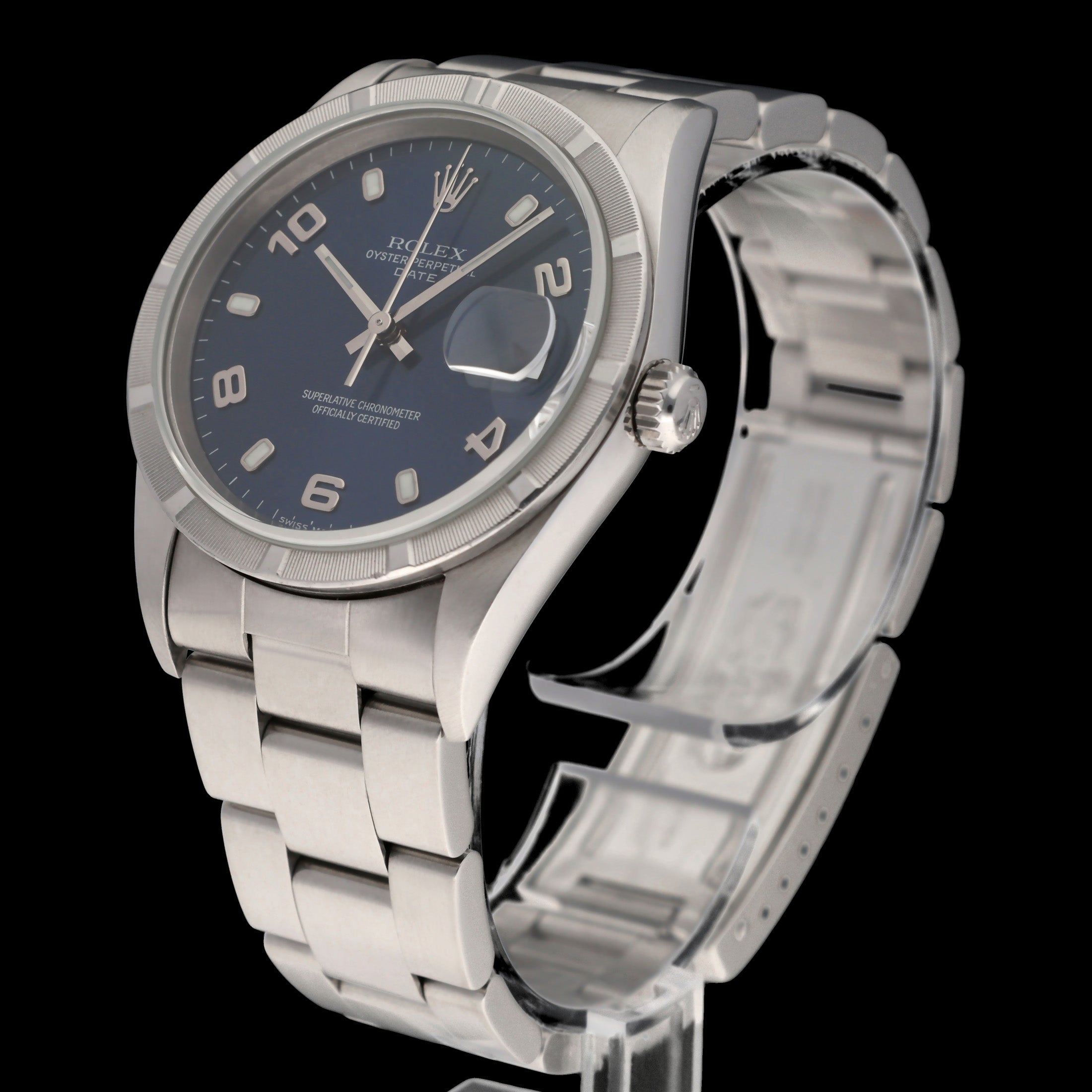 Rolex Oyster Perpetual Date 15210 - 2001 - Rolex horloge - Rolex kopen - Rolex heren horloge - Trophies Watches