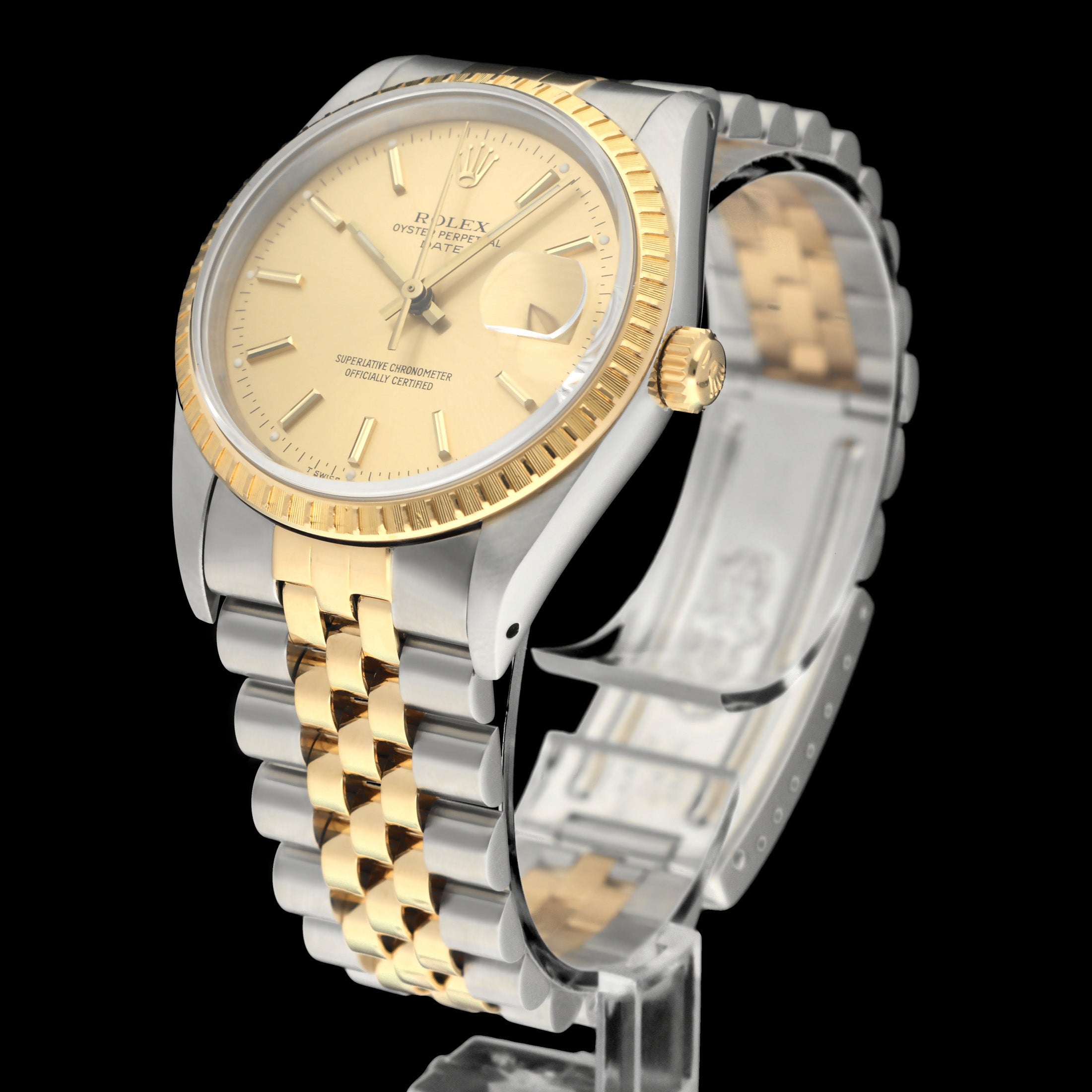 Rolex Oyster Perpetual Date 15223 - 1989 - Rolex horloge - Rolex kopen - Rolex heren horloge - Trophies Watches