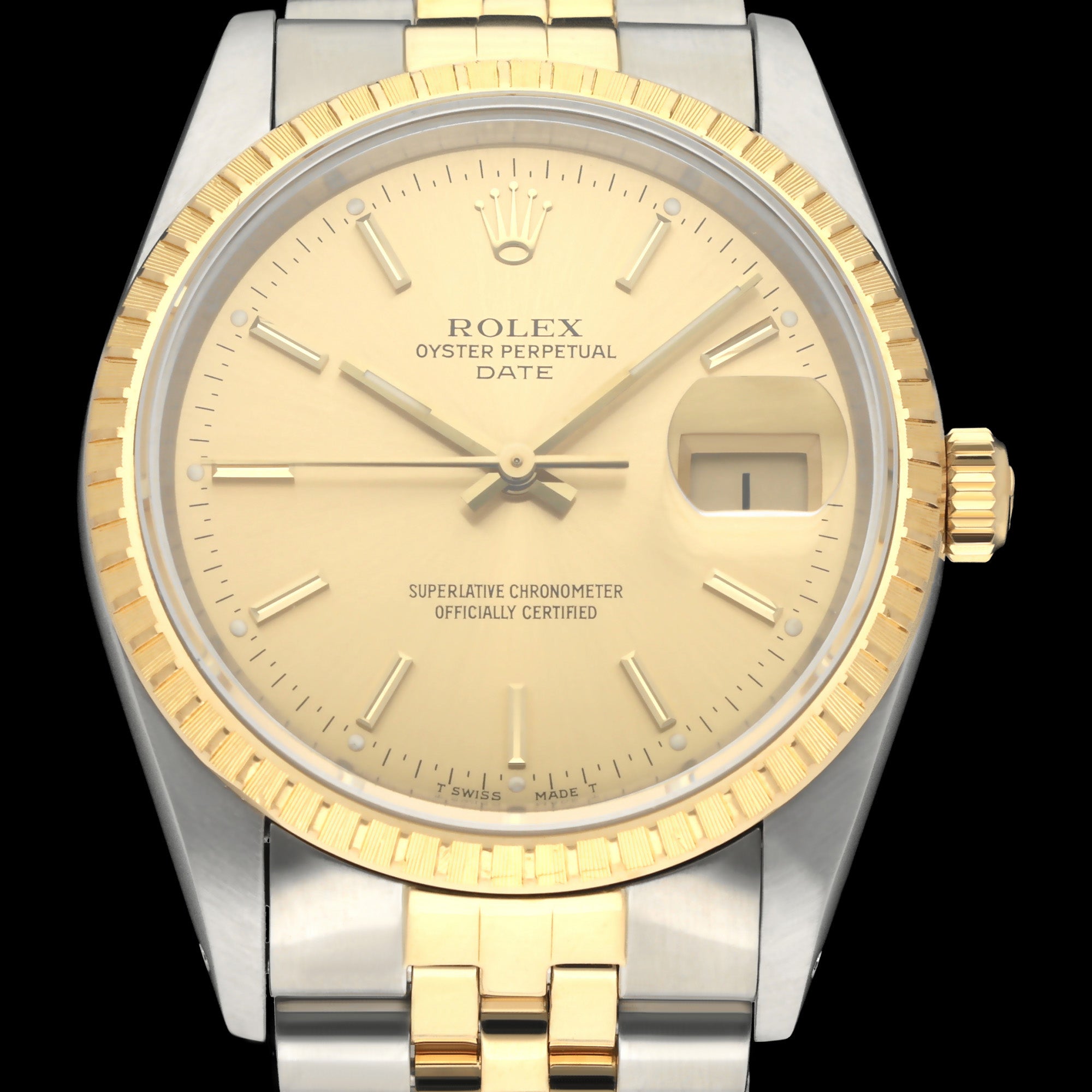 Rolex Oyster Perpetual Date 15223 - 1989 - Rolex horloge - Rolex kopen - Rolex heren horloge - Trophies Watches