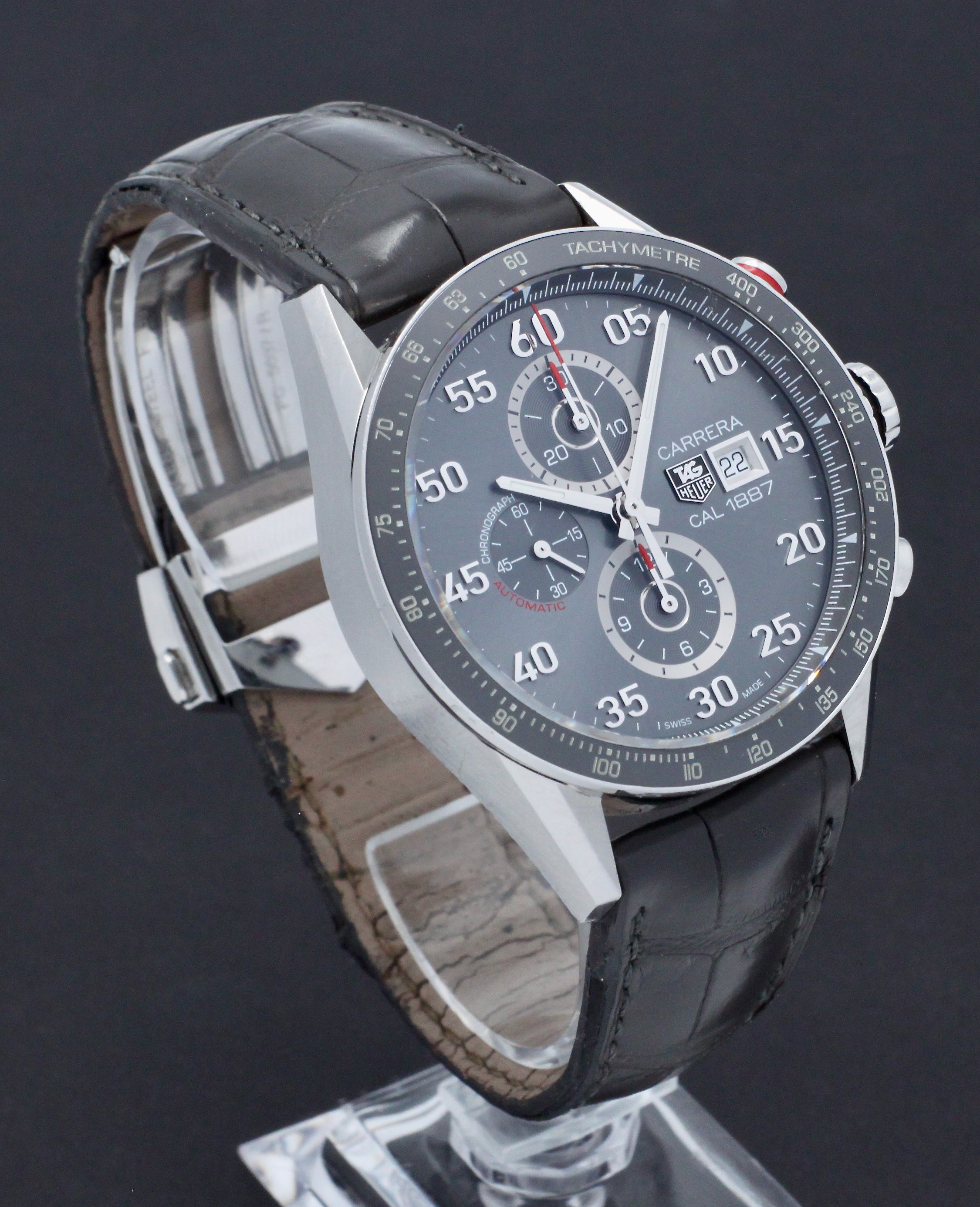 TAG Heuer Carrera Stainless 1887 CAR2A11 - TAG Heuer horloge - TAG Heuer kopen - TAG Heuer heren horloge - Trophies Watches