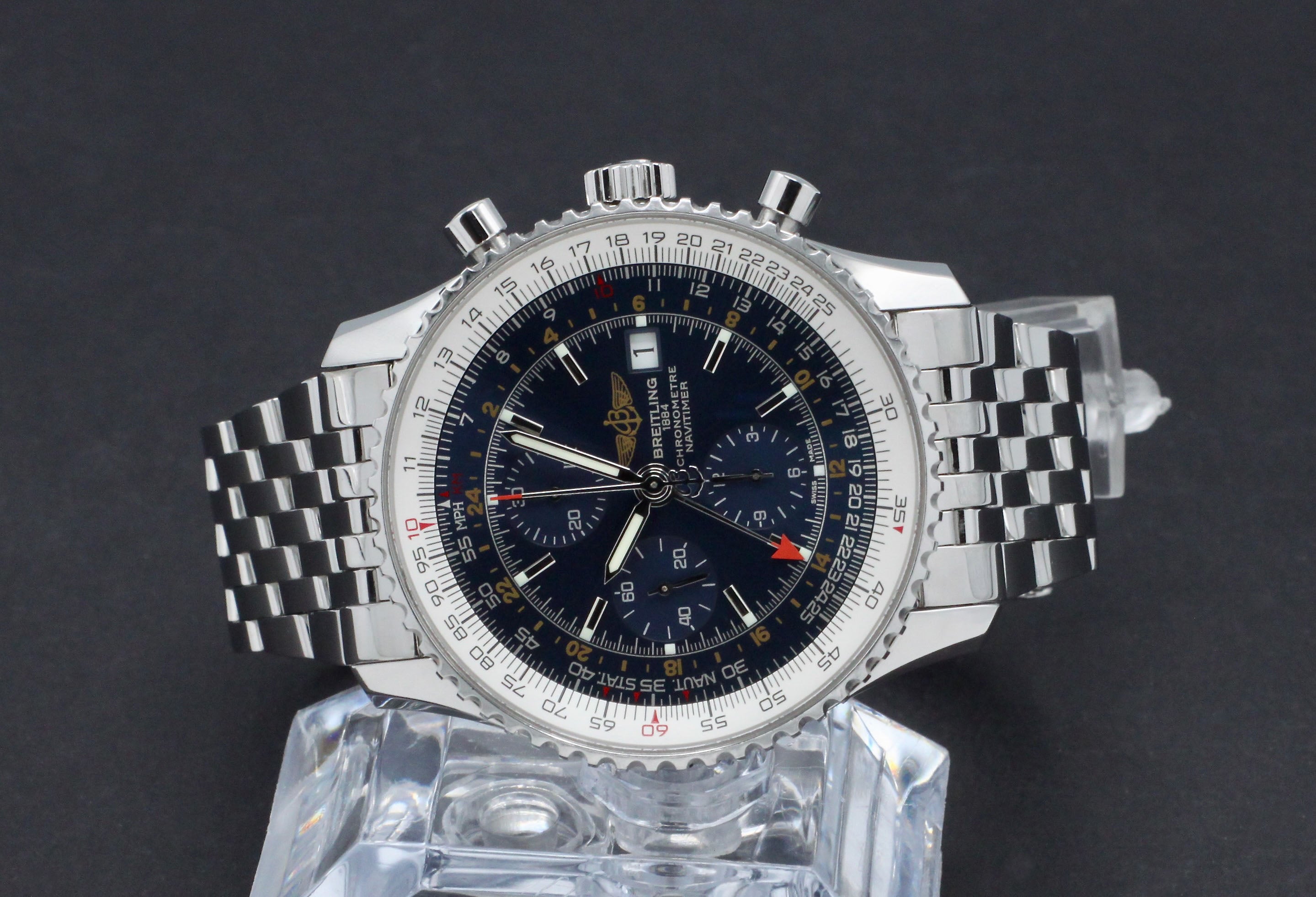 Breitling Navitimer World A24322/C651 - 2014 - Breitling horloge - Breitling kopen - Breitling heren horloge - Trophies Watches