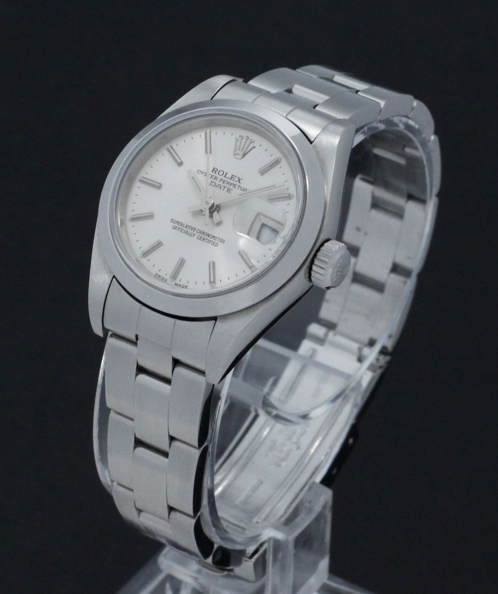 Rolex Oyster Perpetual Lady Date 79160 - 2002 - Rolex horloge - Rolex kopen - Rolex dames horloge - Trophies Watches