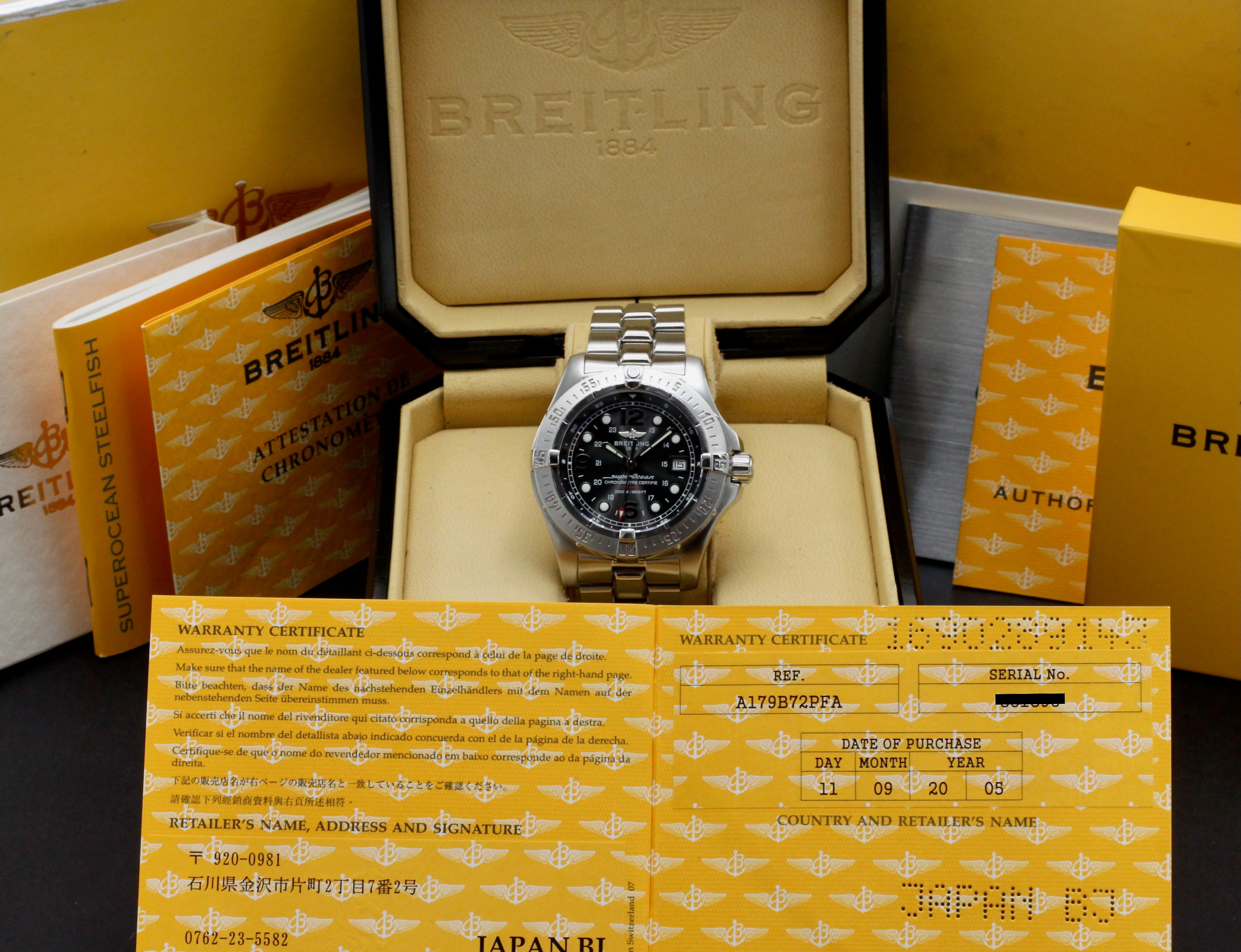 Breitling Superocean SteelFish A17390 - 2001 - Breitling horloge - Breitling kopen - Breitling heren horloge - Trophies Watches