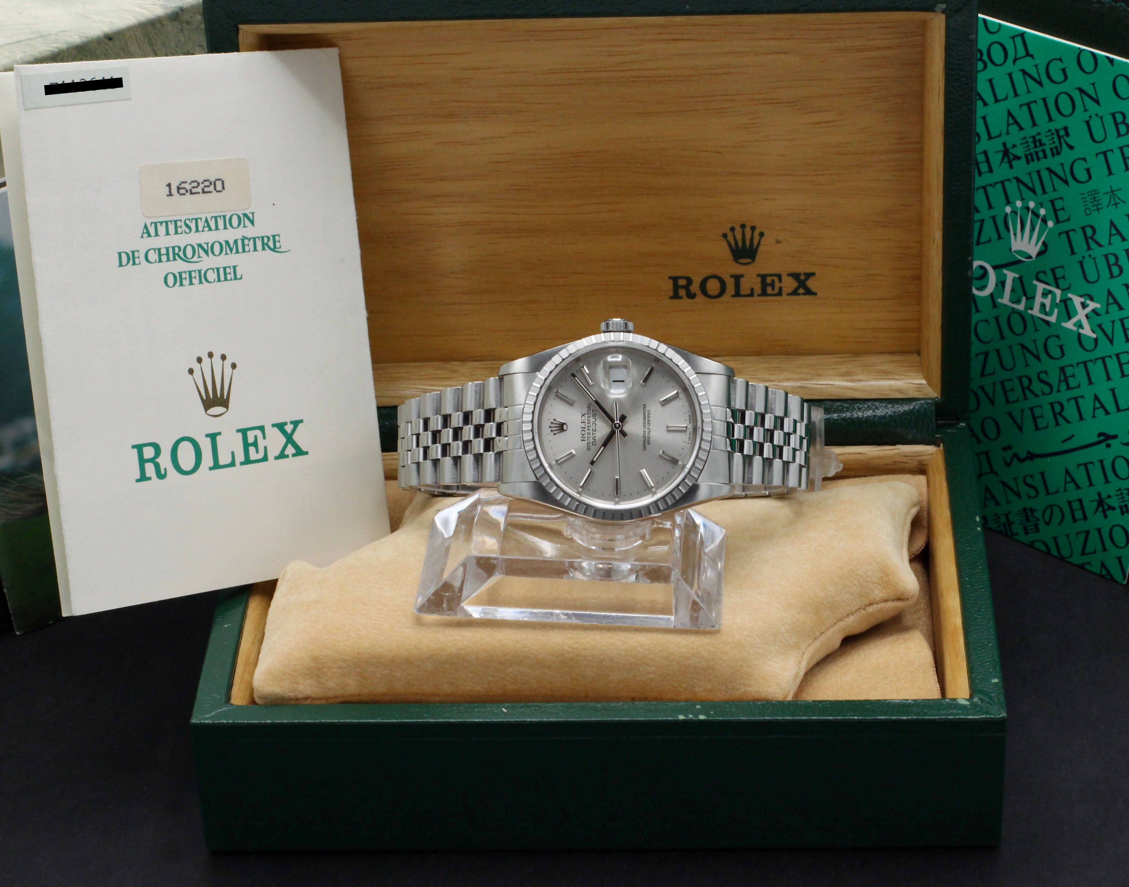 Rolex Datejust 16220 - 1990 - Rolex horloge - Rolex kopen - Rolex heren horloge - Trophies Watches