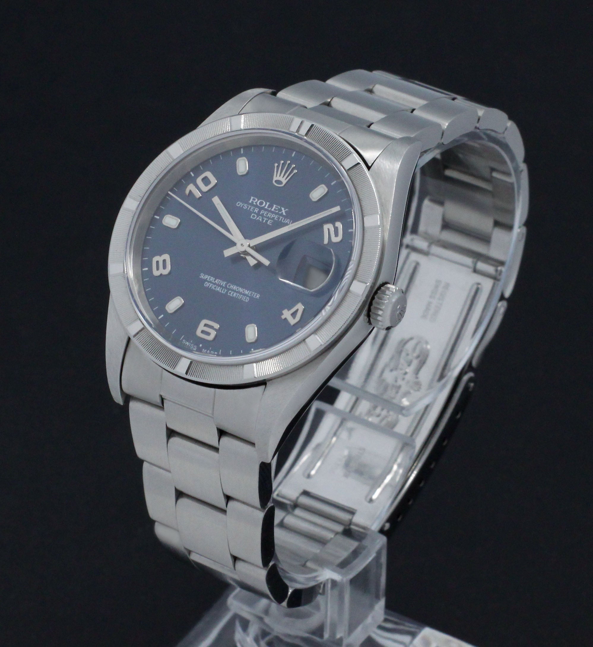 Rolex Oyster Perpetual Date 15210 - 2002 - Rolex horloge - Rolex kopen - Rolex heren horloge - Trophies Watches