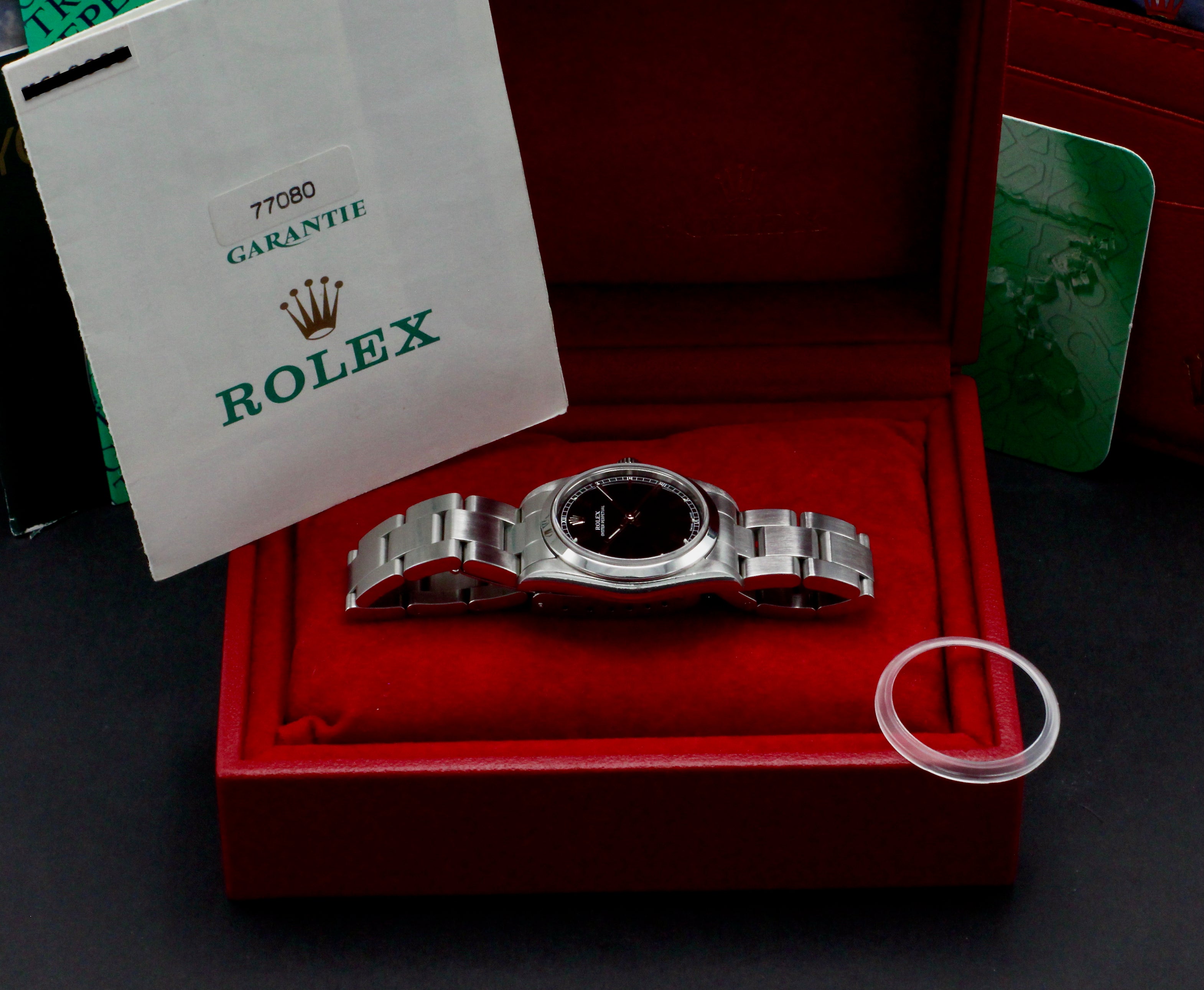 Rolex Oyster Perpetual 77080 - 2002 - Rolex horloge - Rolex kopen - Rolex dames horloge - Trophies Watches