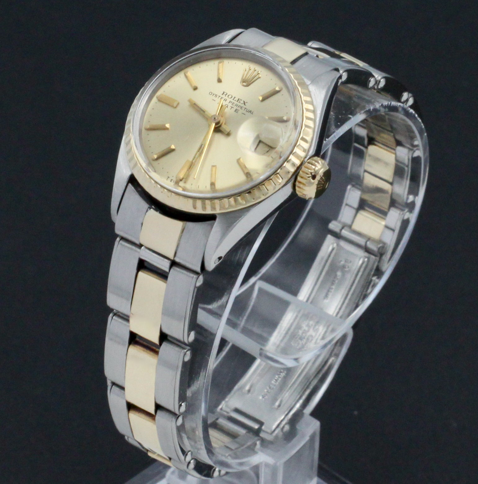 Rolex Oyster Perpetual Lady Date 6516 two-tone - 1979 - Rolex horloge - Rolex kopen - Rolex dames horloge - Trophies Watches