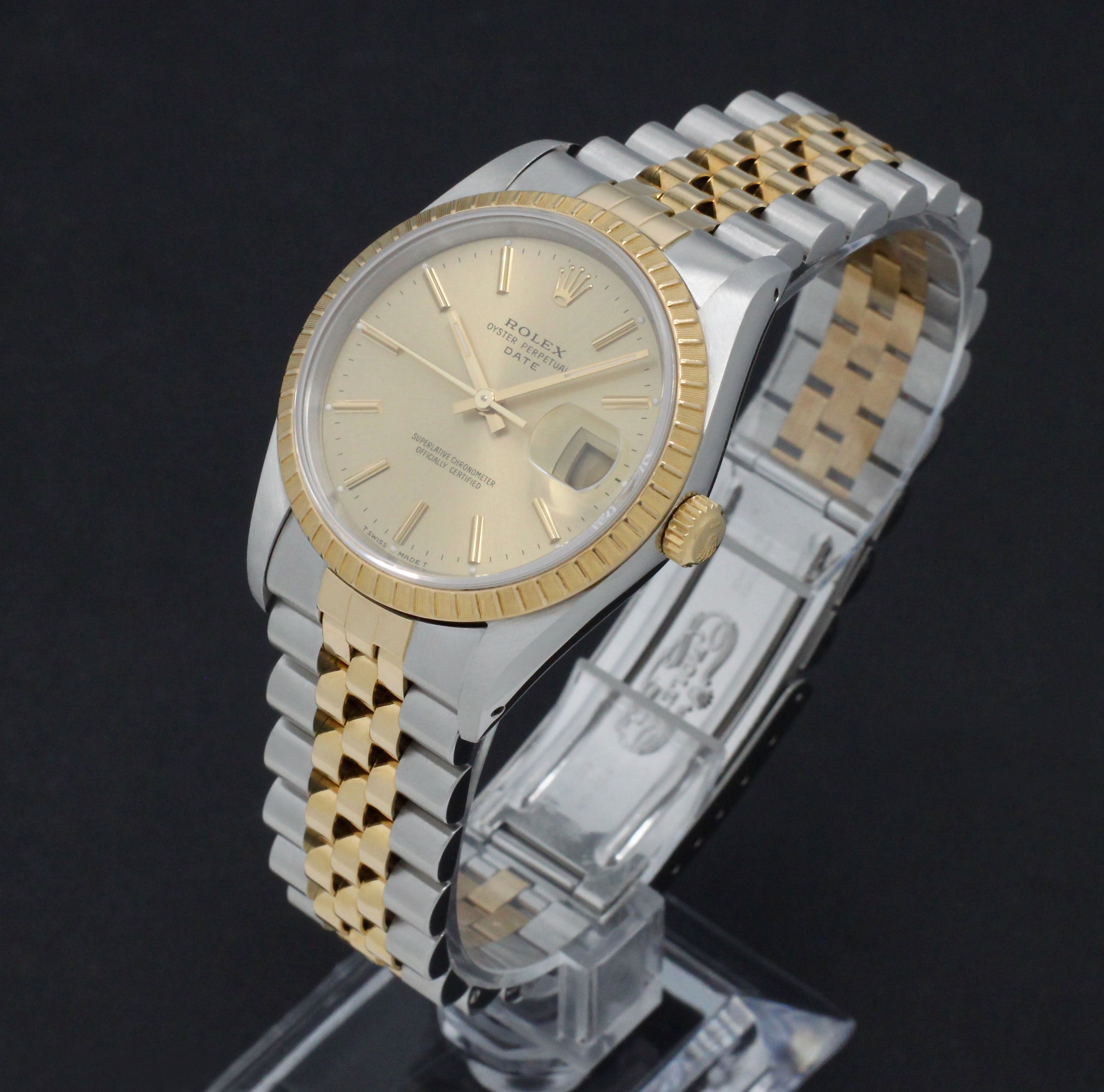 Rolex Oyster Perpetual Date 15223 - 1994 - Rolex horloge - Rolex kopen - Rolex heren horloge - Trophies Watches