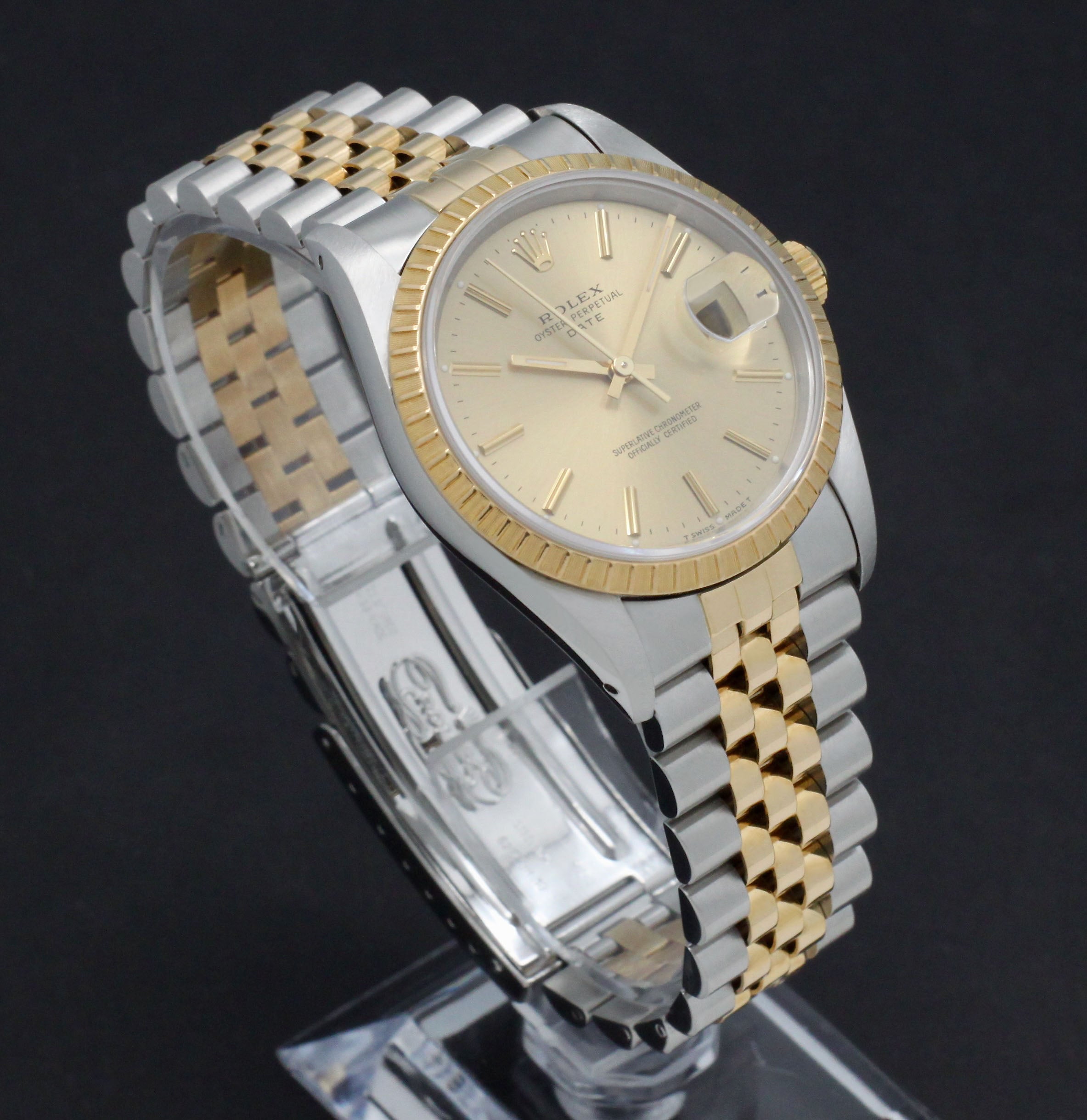 Rolex Oyster Perpetual Date 15223 - 1994 - Rolex horloge - Rolex kopen - Rolex heren horloge - Trophies Watches