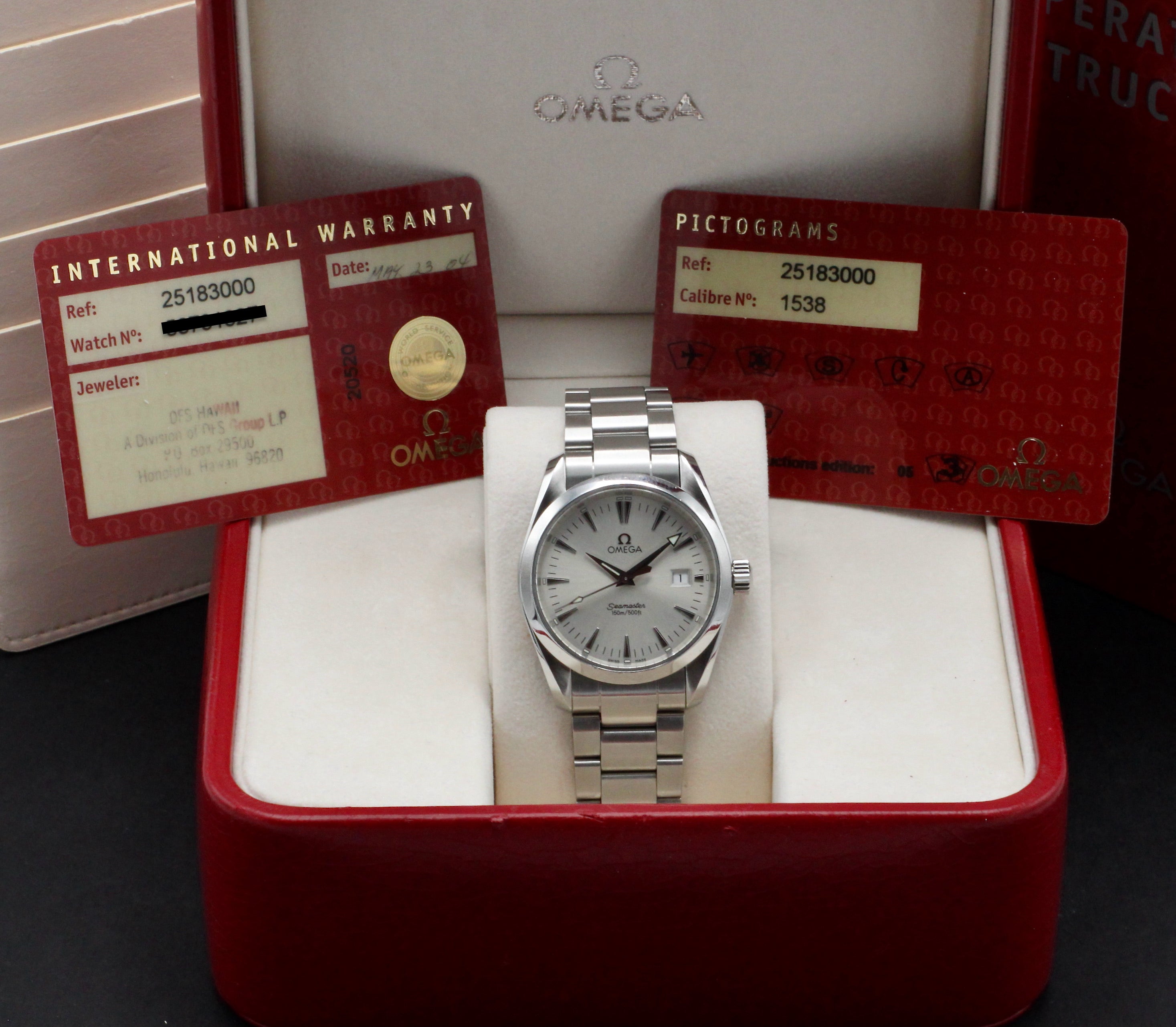 Omega Seamaster Aqua Terra 2518.30.00 - 2004 - Omega horloge - Omega kopen - Omega heren horloge - Trophies Watches