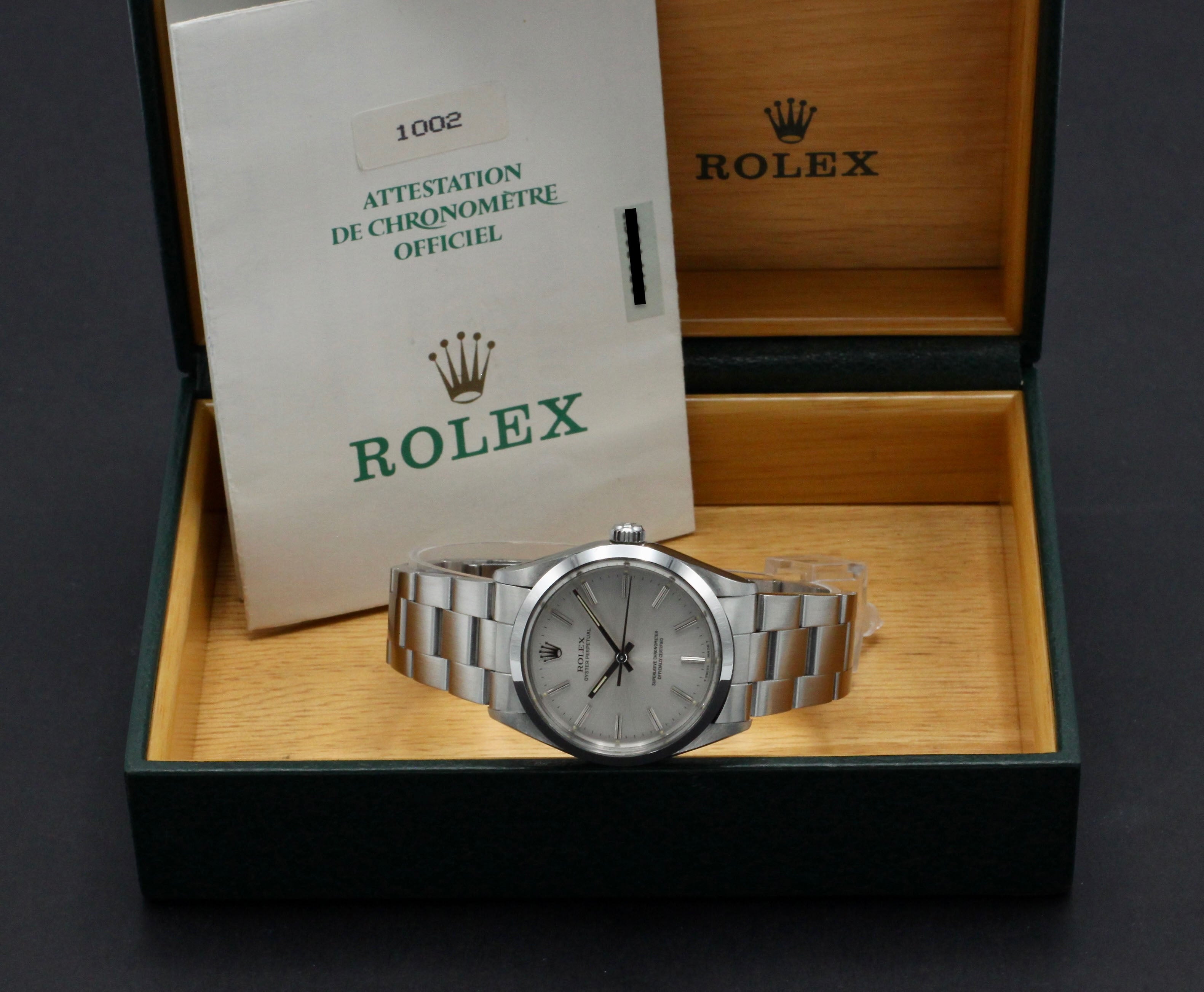 Rolex Oyster Perpetual 34 1002 - 1989 - Rolex horloge - Rolex kopen - Rolex heren horloge - Trophies Watches