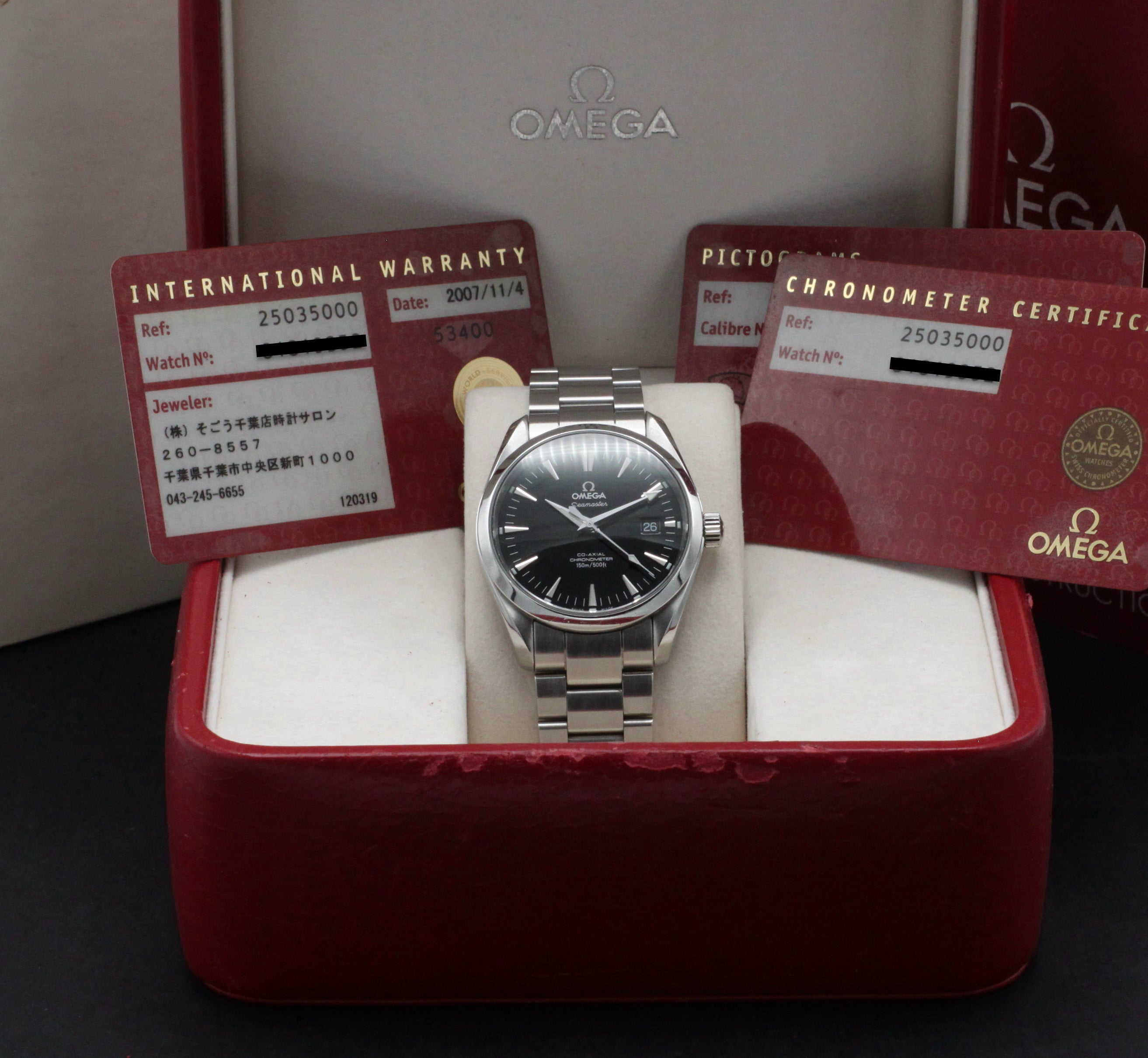 Omega Seamaster Aqua Terra 2503.50.00 - 2007 - Omega horloge - Omega kopen - Omega heren horloge - Trophies Watches