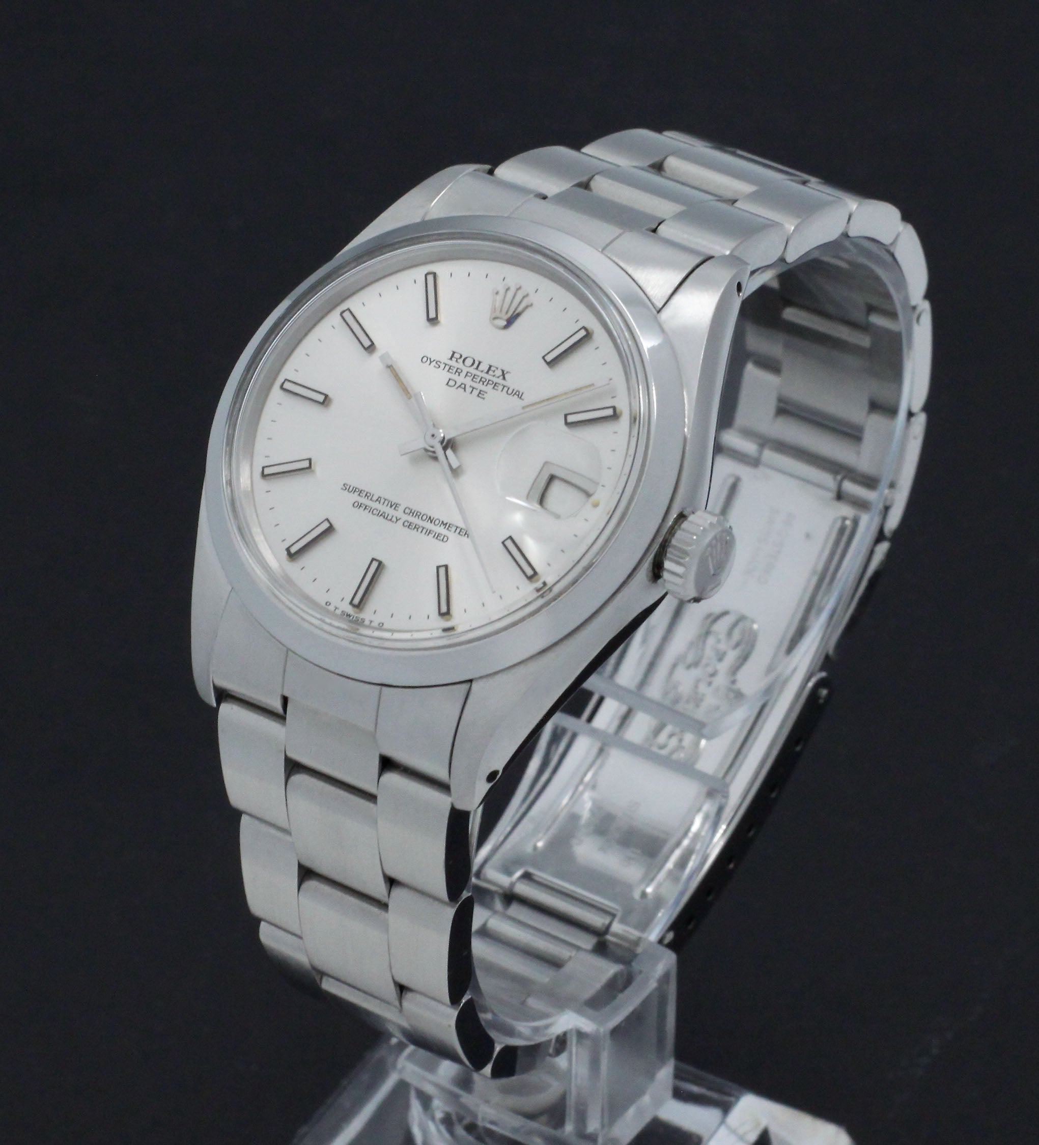 Rolex Oyster Perpetual Date 1500 - 1974 - Sigma Dial - Rolex horloge - Rolex kopen - Rolex heren horloge - Trophies Watches