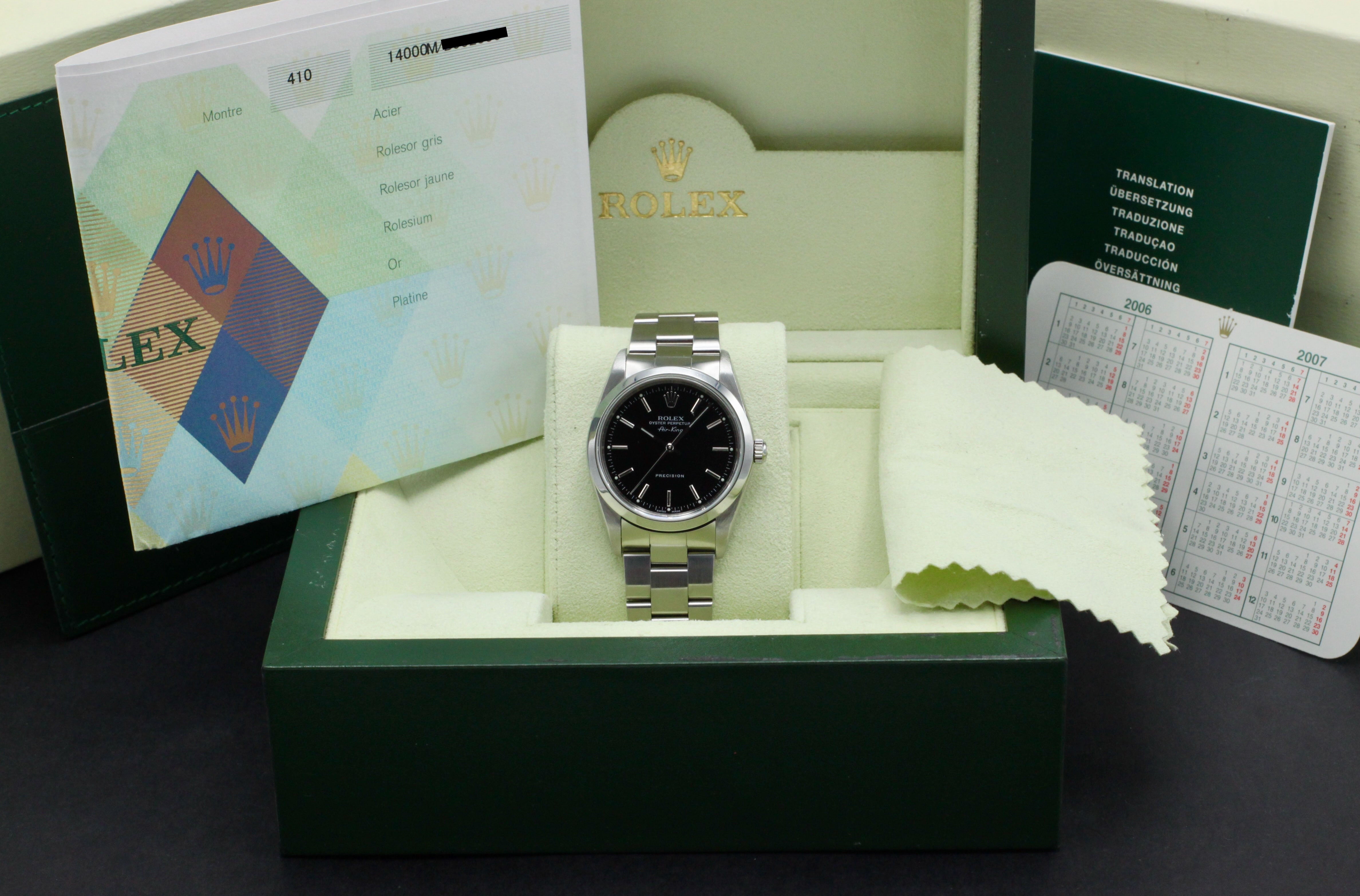 Rolex Air King Precision 14000M - 2006 - Rolex horloge - Rolex kopen - Rolex heren horloge - Trophies Watches