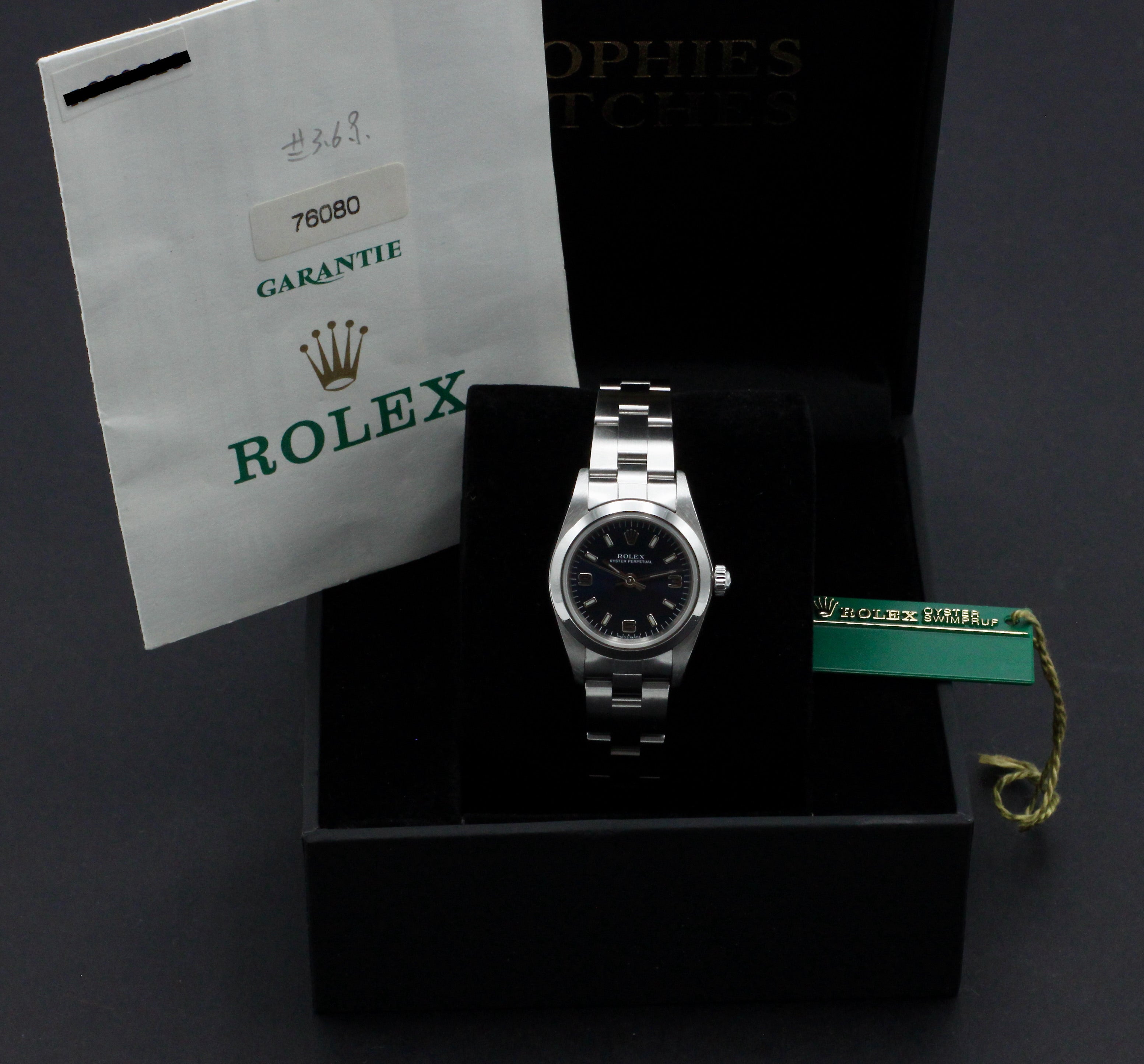 Rolex Oyster Perpetual 76080 - 2000 - Rolex horloge - Rolex kopen - Rolex dames horloge - Trophies Watches