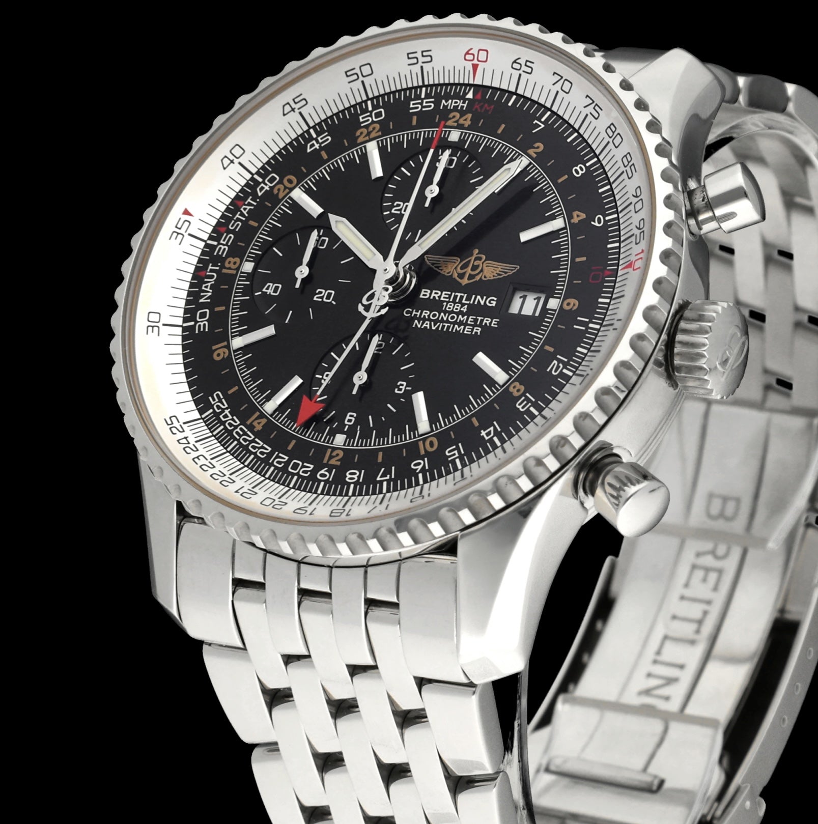 Breitling Navitimer World A24322- 2010 - Breitling horloge - Breitling kopen - Breitling heren horloge - Trophies Watches