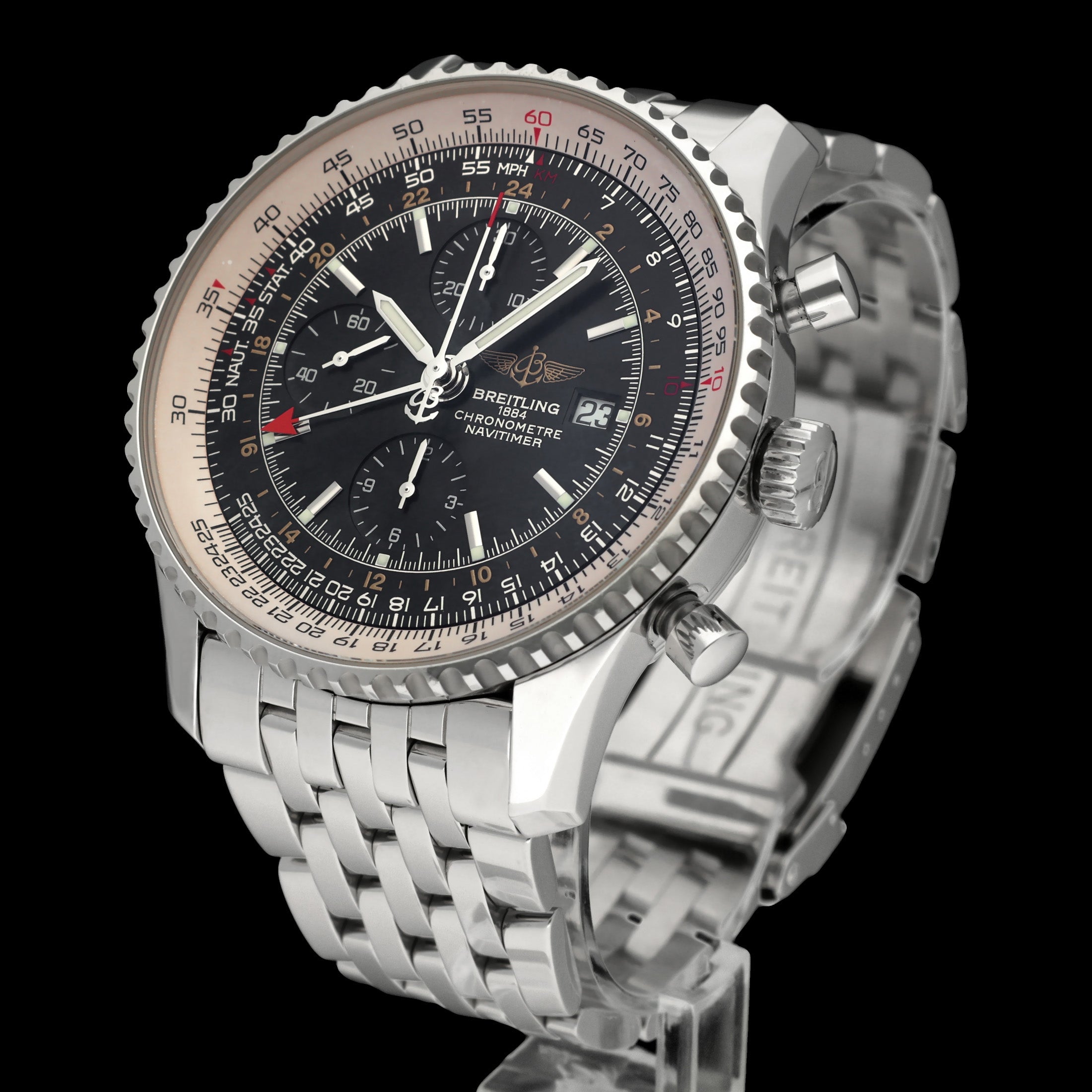 Breitling Navitimer World A24322- 2012 - Breitling horloge - Breitling kopen - Breitling heren horloge - Trophies Watches