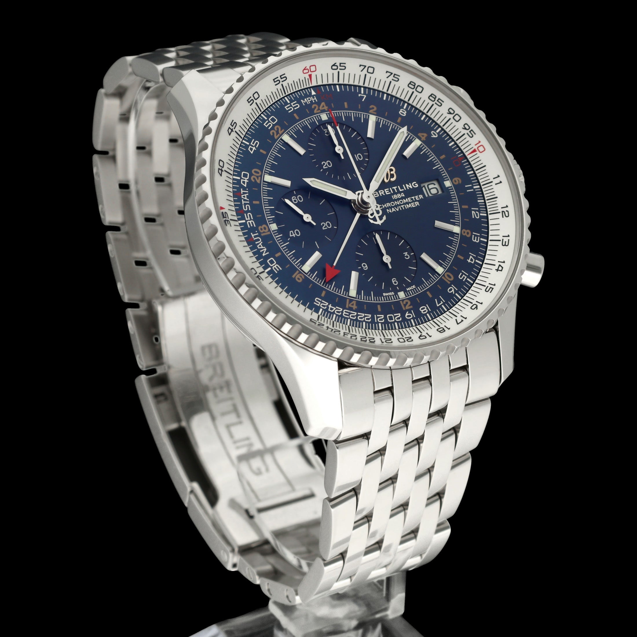 Breitling Navitimer World A24322- 2019 - Breitling horloge - Breitling kopen - Breitling heren horloge - Trophies Watches
