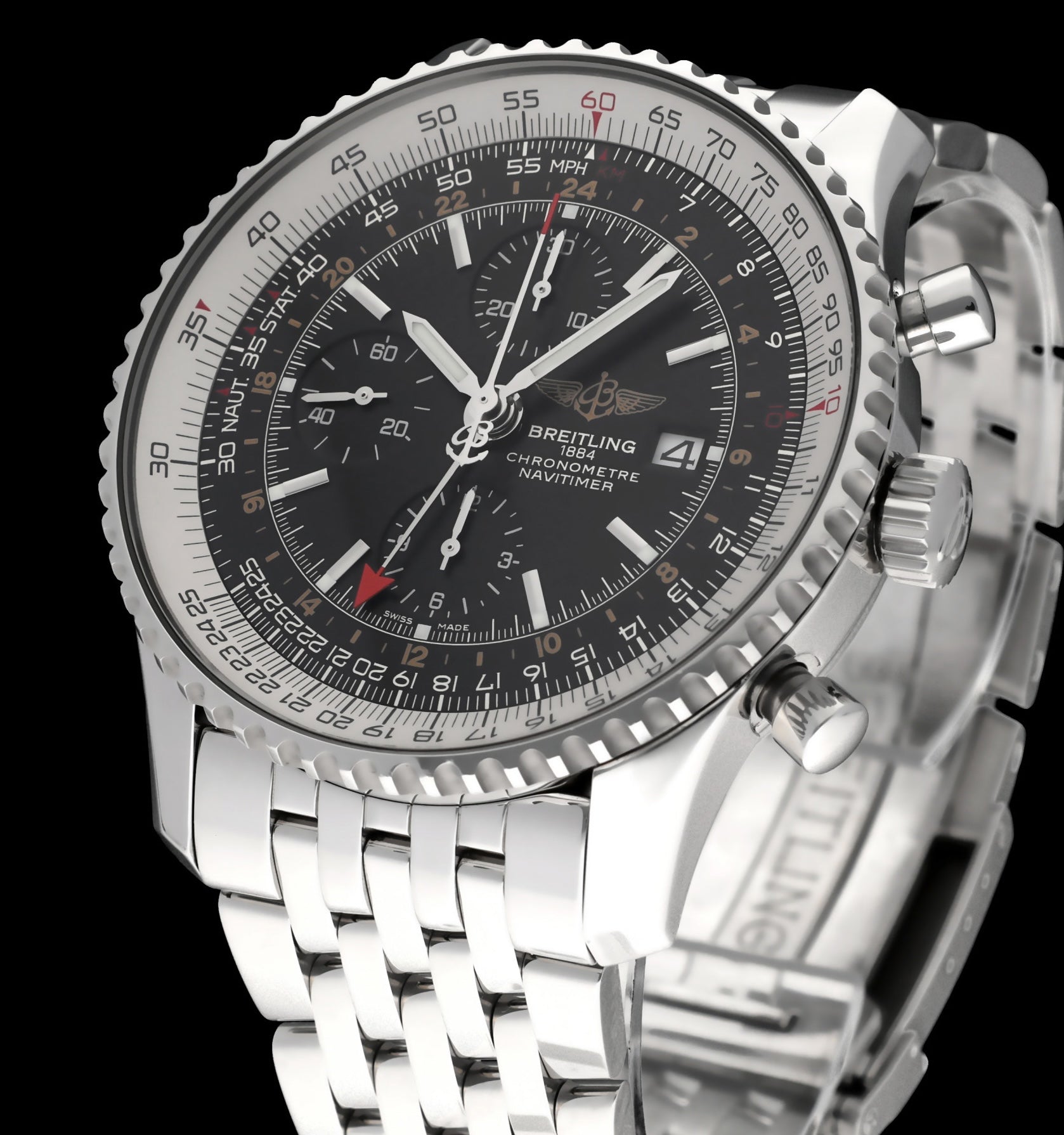 Breitling Navitimer World A24322- 2017 - Breitling horloge - Breitling kopen - Breitling heren horloge - Trophies Watches