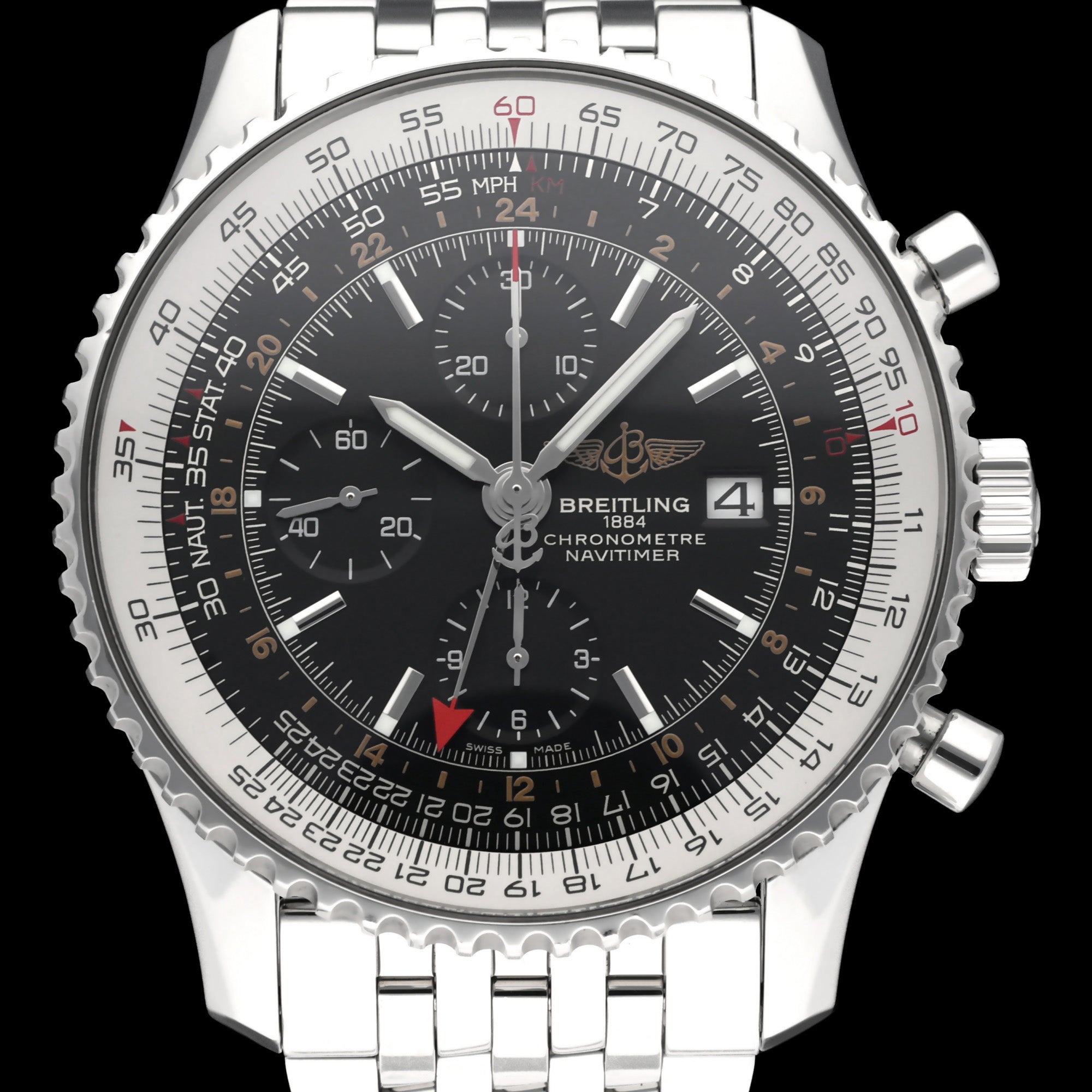 Breitling Navitimer World A24322- 2017 - Breitling horloge - Breitling kopen - Breitling heren horloge - Trophies Watches