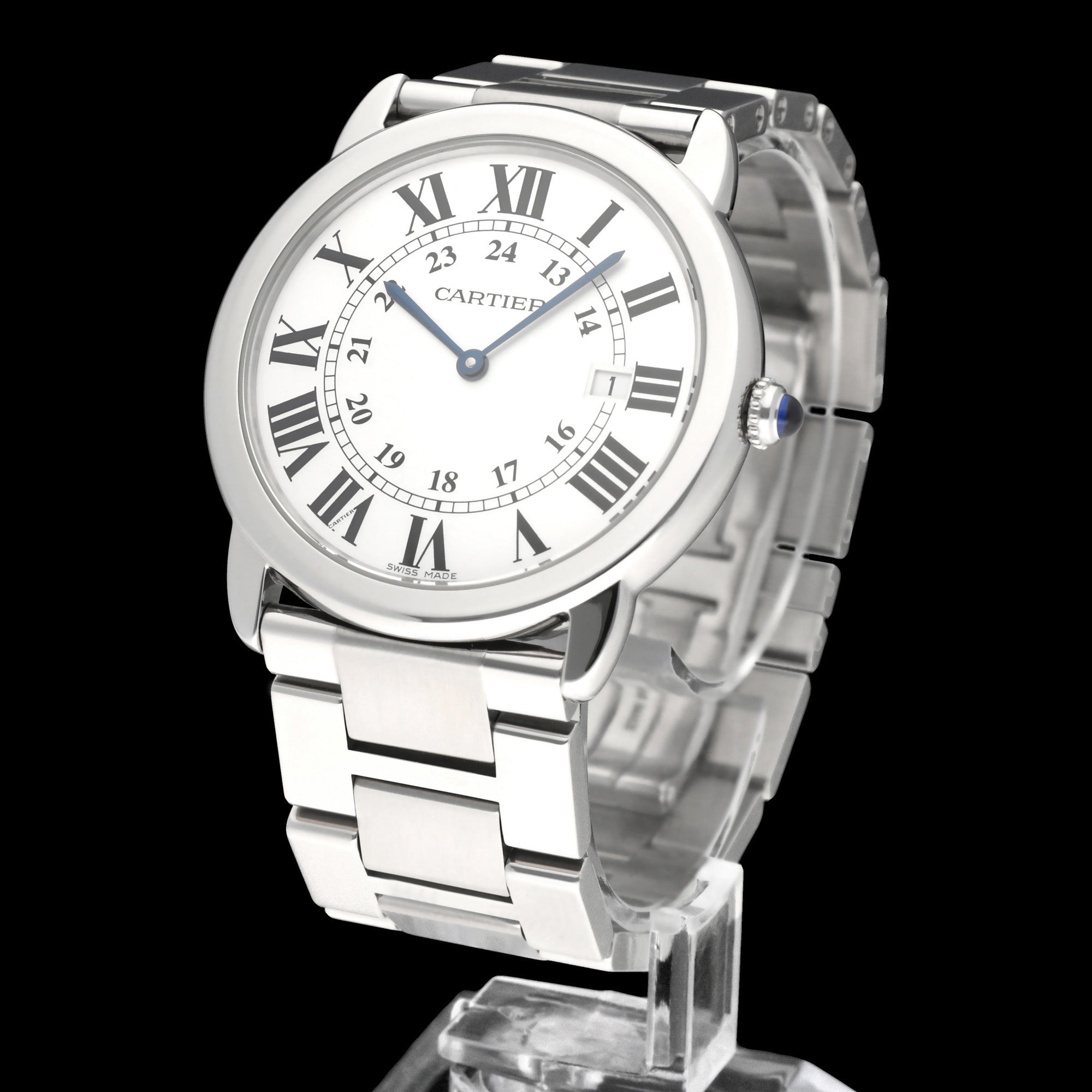 Cartier Ronde Solo de Cartier  W6701005 - Cartier horloge - Cartier kopen - Cartier heren horloge - Trophies Watches