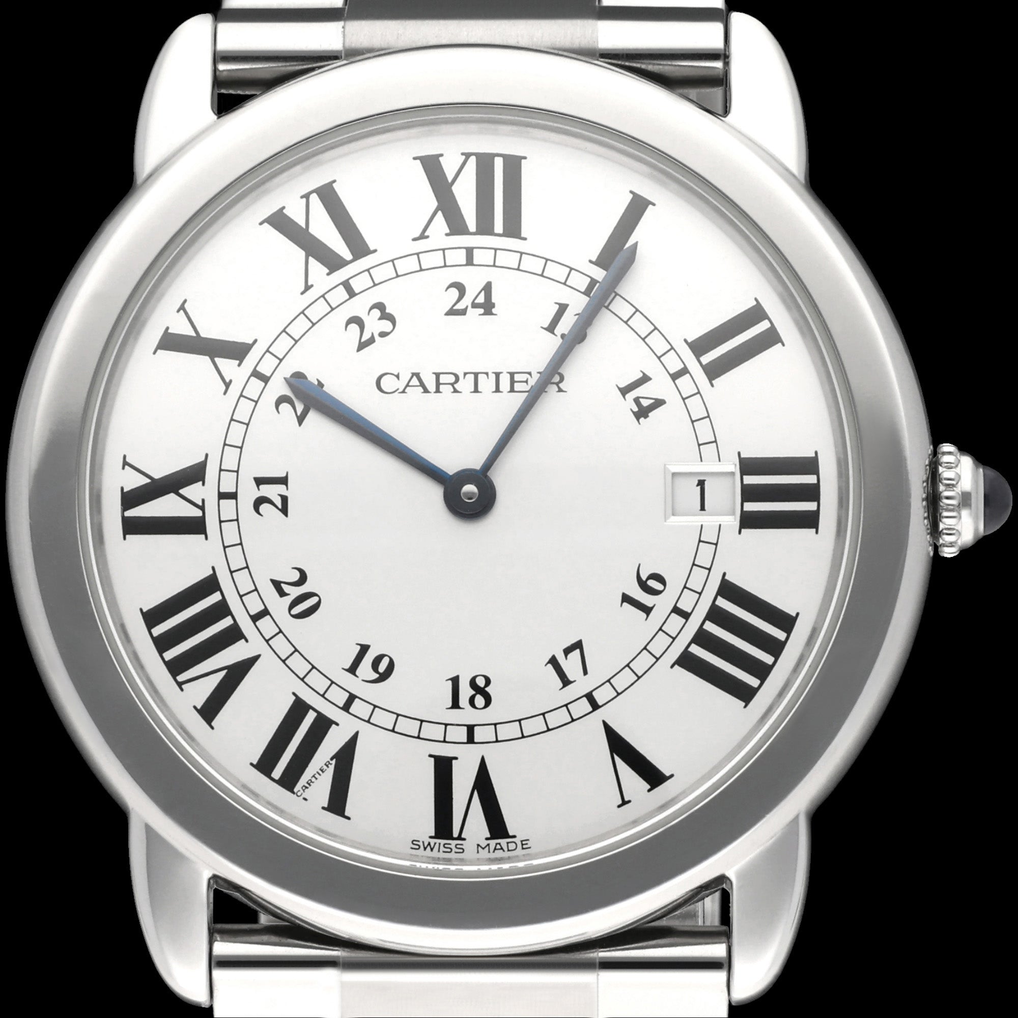 Cartier Ronde Solo de Cartier  W6701005 - Cartier horloge - Cartier kopen - Cartier heren horloge - Trophies Watches