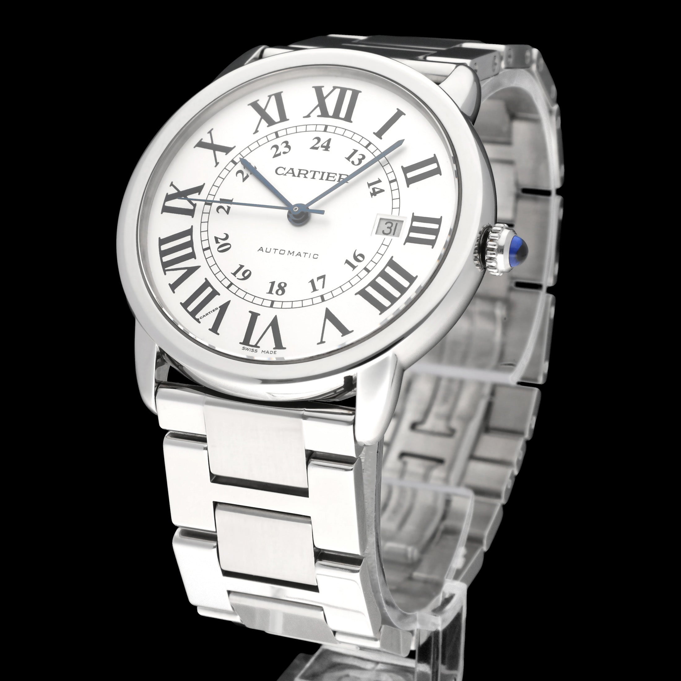 Cartier Ronde Solo de Cartier  W6701011 - Cartier horloge - Cartier kopen - Cartier heren horloge - Trophies Watches