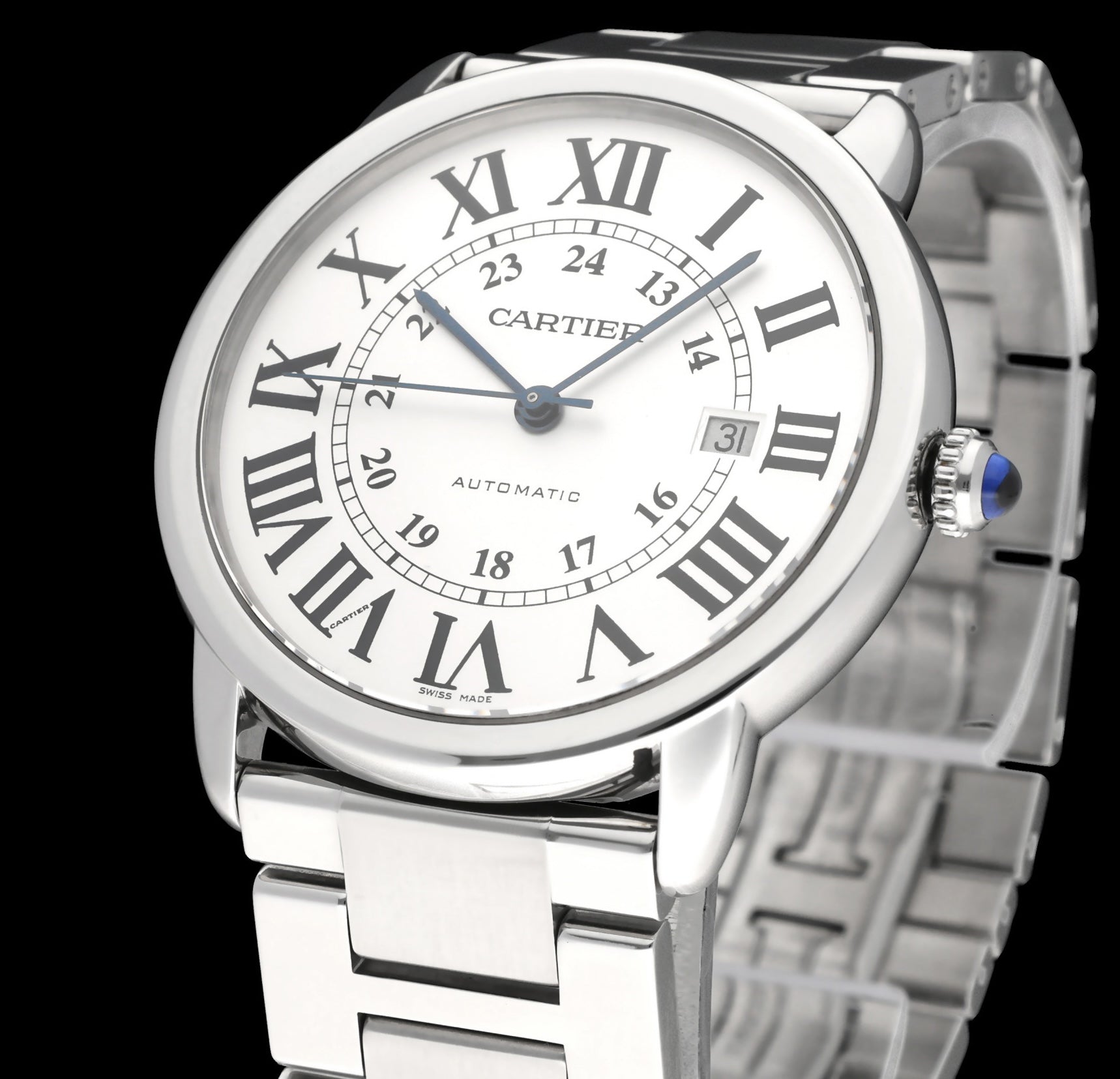 Cartier Ronde Solo de Cartier  W6701011 - Cartier horloge - Cartier kopen - Cartier heren horloge - Trophies Watches