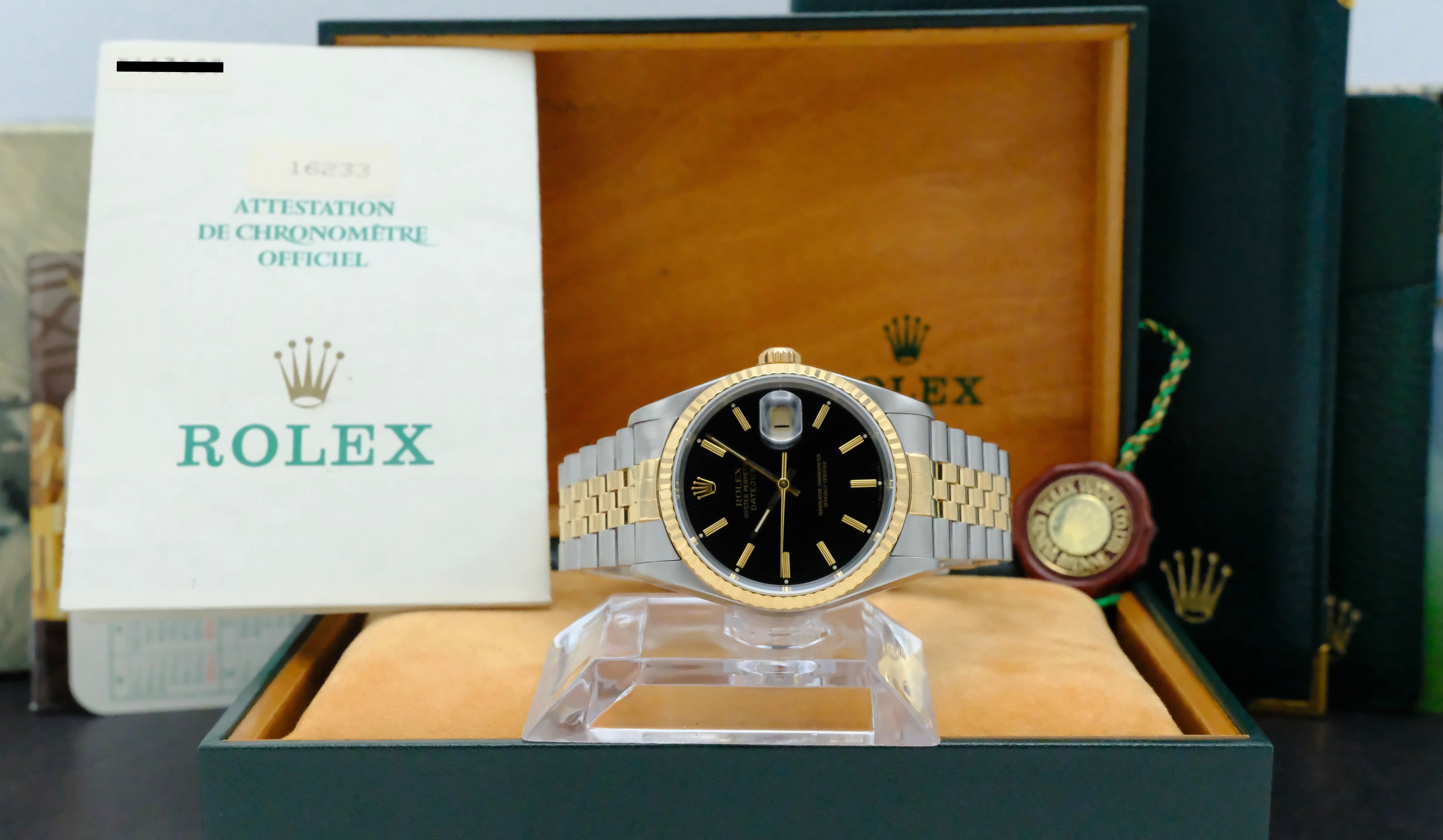 Rolex Datejust 16233, Box & Papers, Serviced, 1993 | Rolex watch
