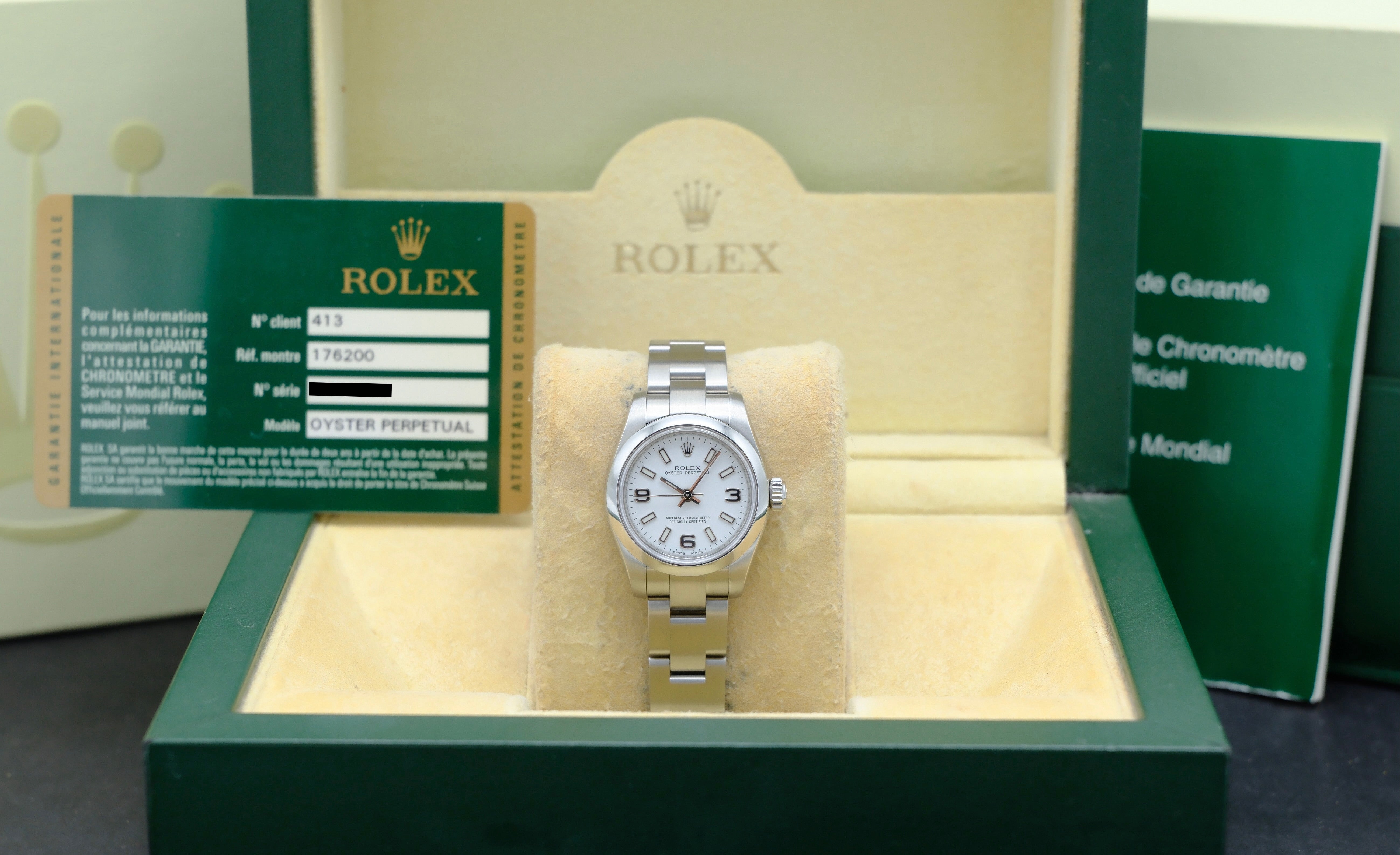 Rolex Oyster Perpetual 176200 - 2008 - Rolex horloge - Rolex kopen - Rolex dames horloge - Trophies Watches
