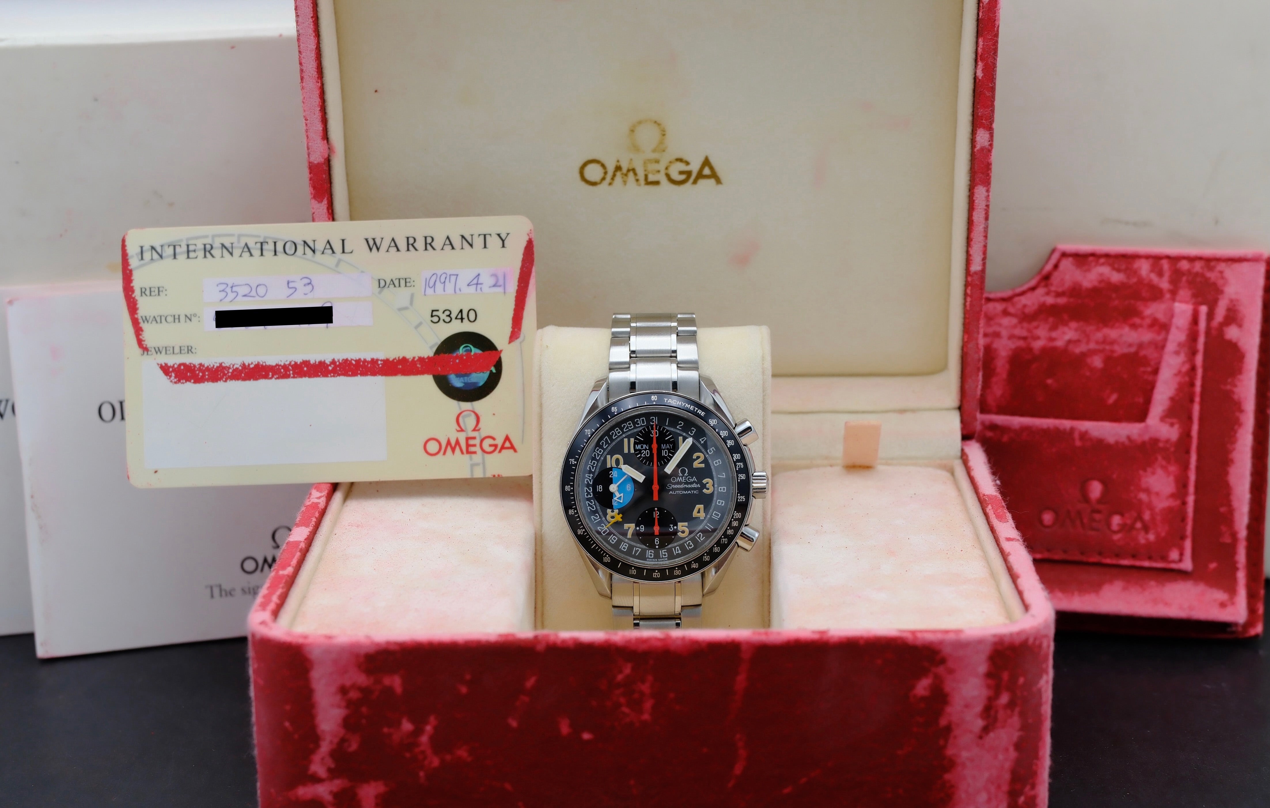 Omega Speedmaster Day Date 3520.53.00 - 1997 - Omega horloge - Omega kopen - Omega heren horloge - Trophies Watches
