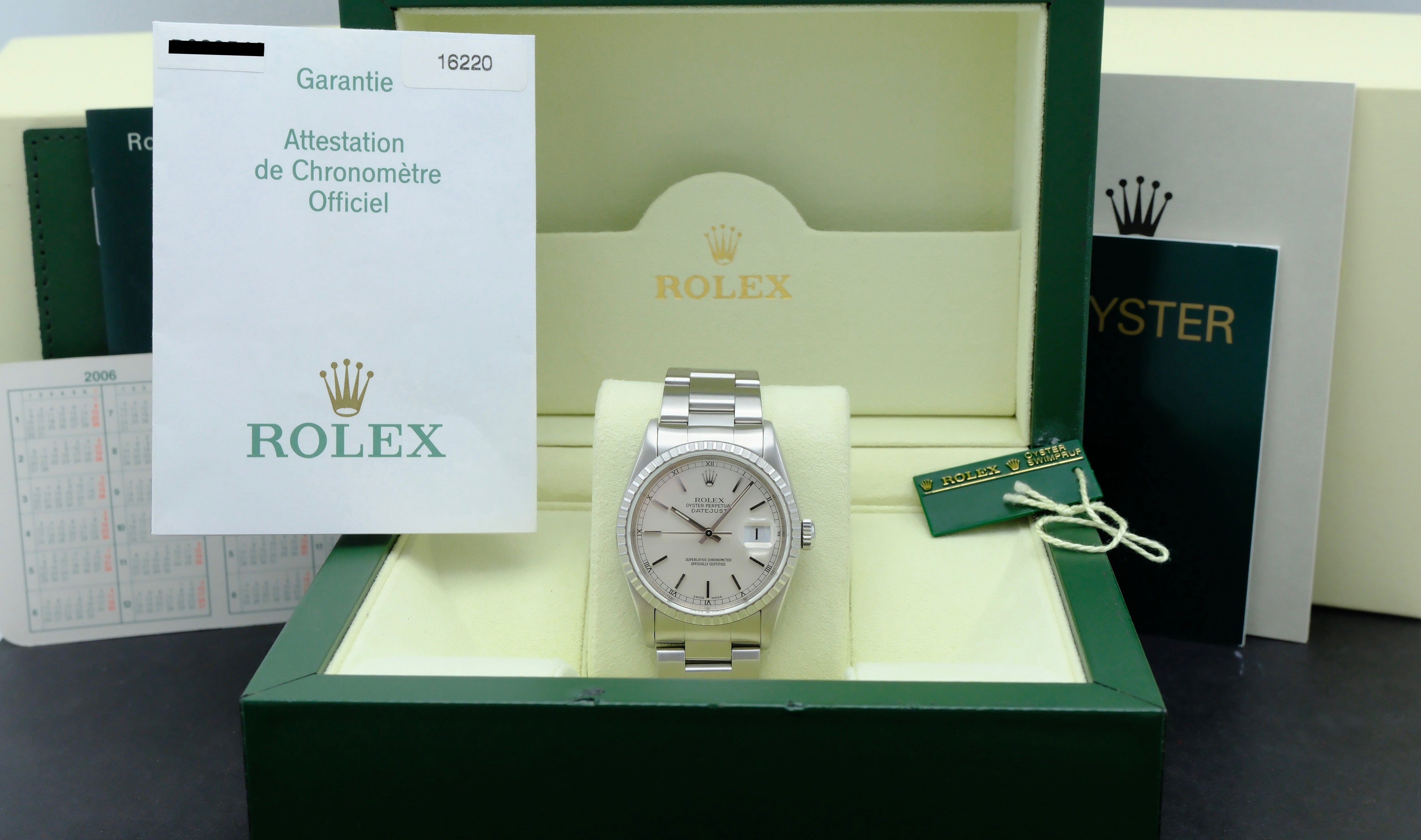 Rolex Datejust 16220 - 2006 - Rolex horloge - Rolex kopen - Rolex heren horloge - Trophies Watches