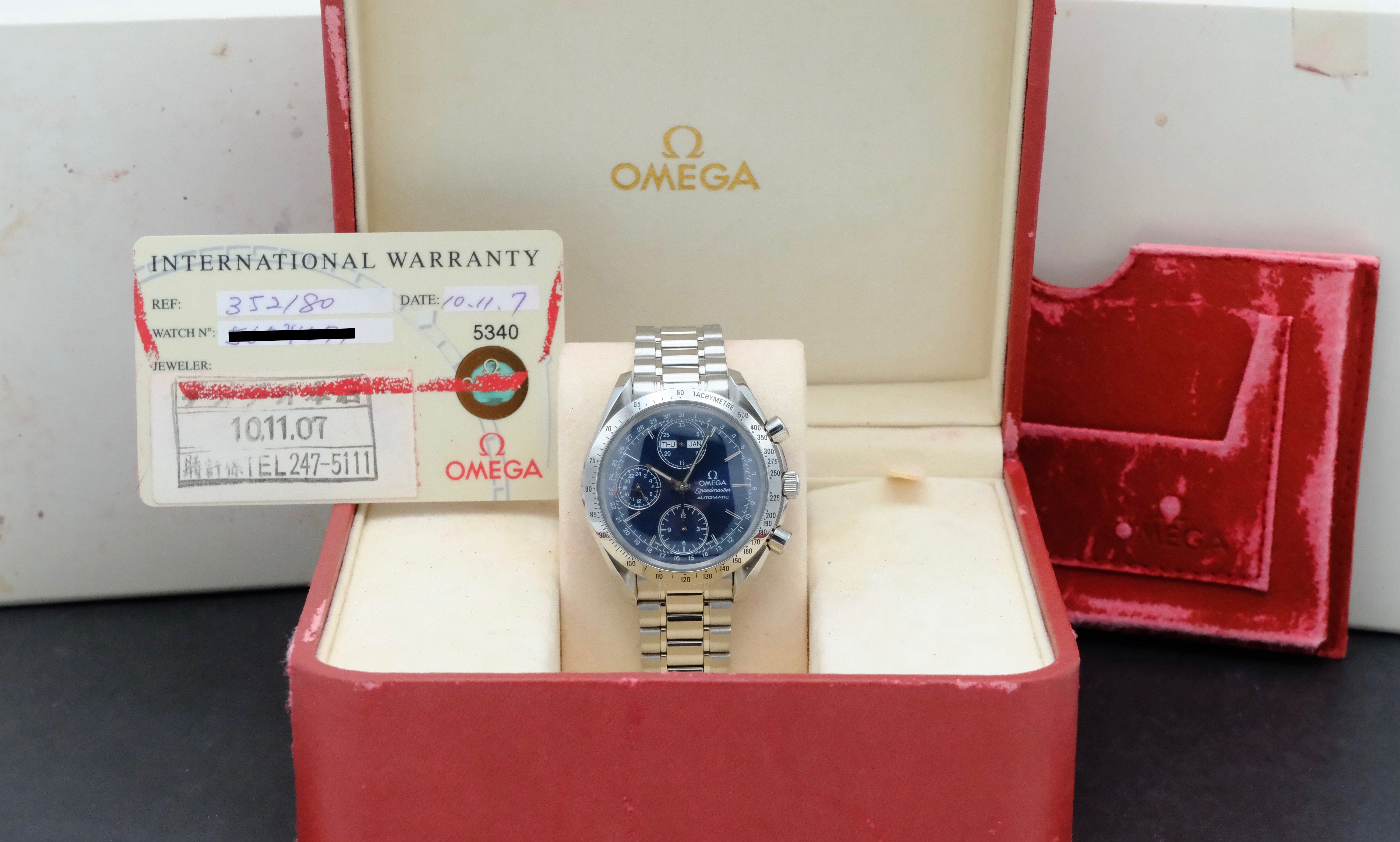 Omega Speedmaster Day Date 3521.80.00 - 2007 - Omega horloge - Omega kopen - Omega heren horloge - Trophies Watches