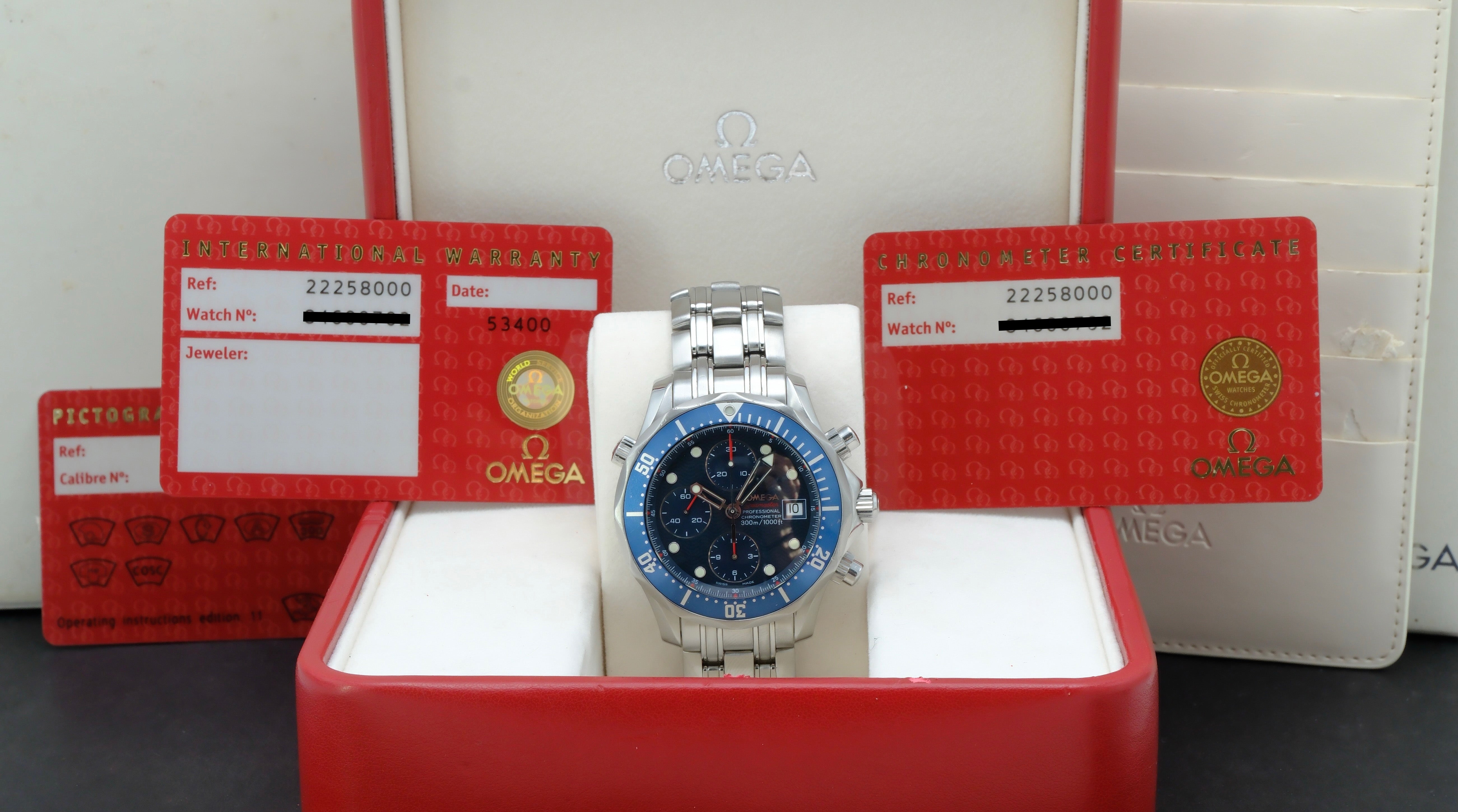 Omega Seamaster 2225.80.00, Box & Papers, 2008