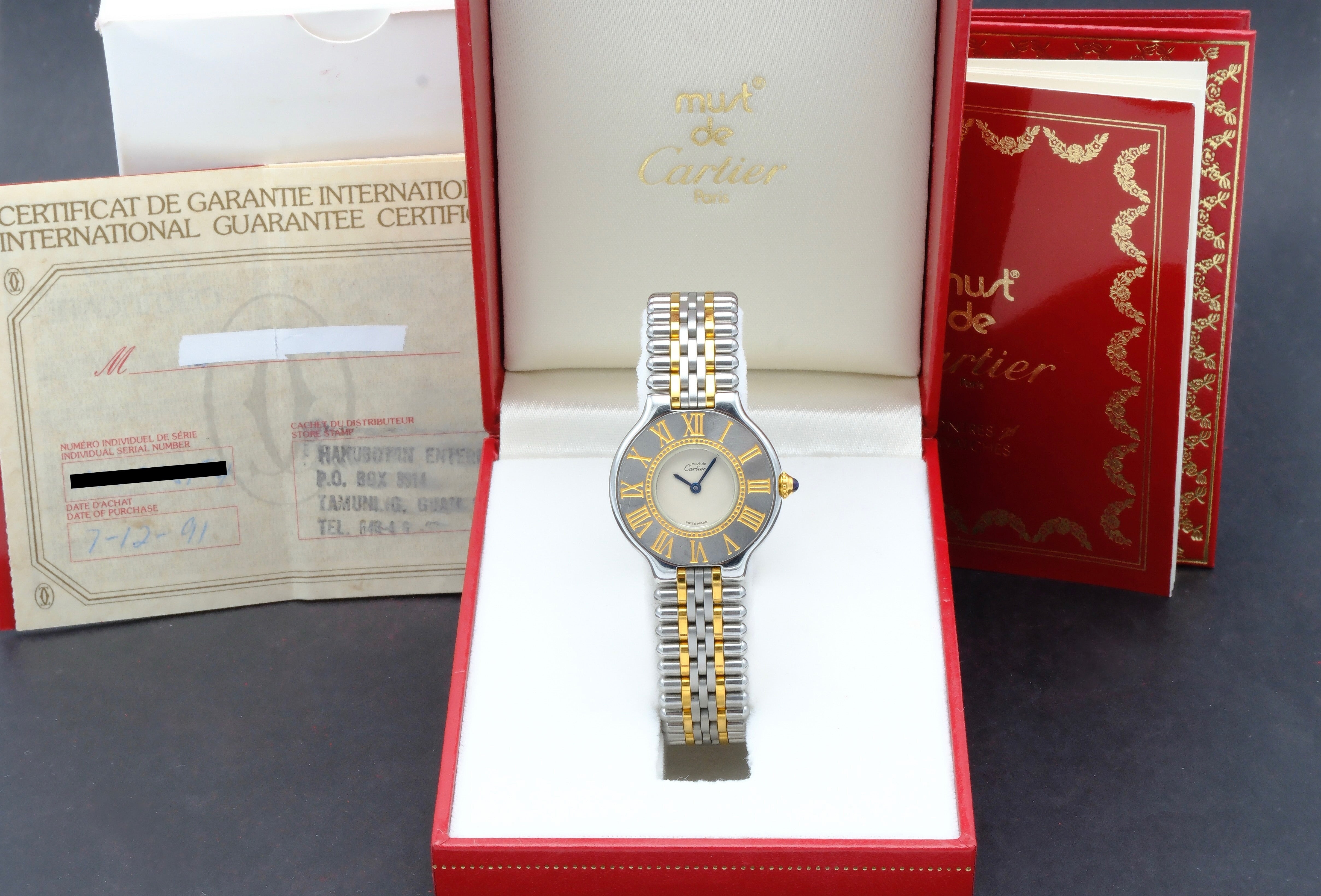 Cartier Must de Cartier 21 W10051F4 - Cartier horloge - Cartier kopen - Cartier dames horloge - Trophies Watches