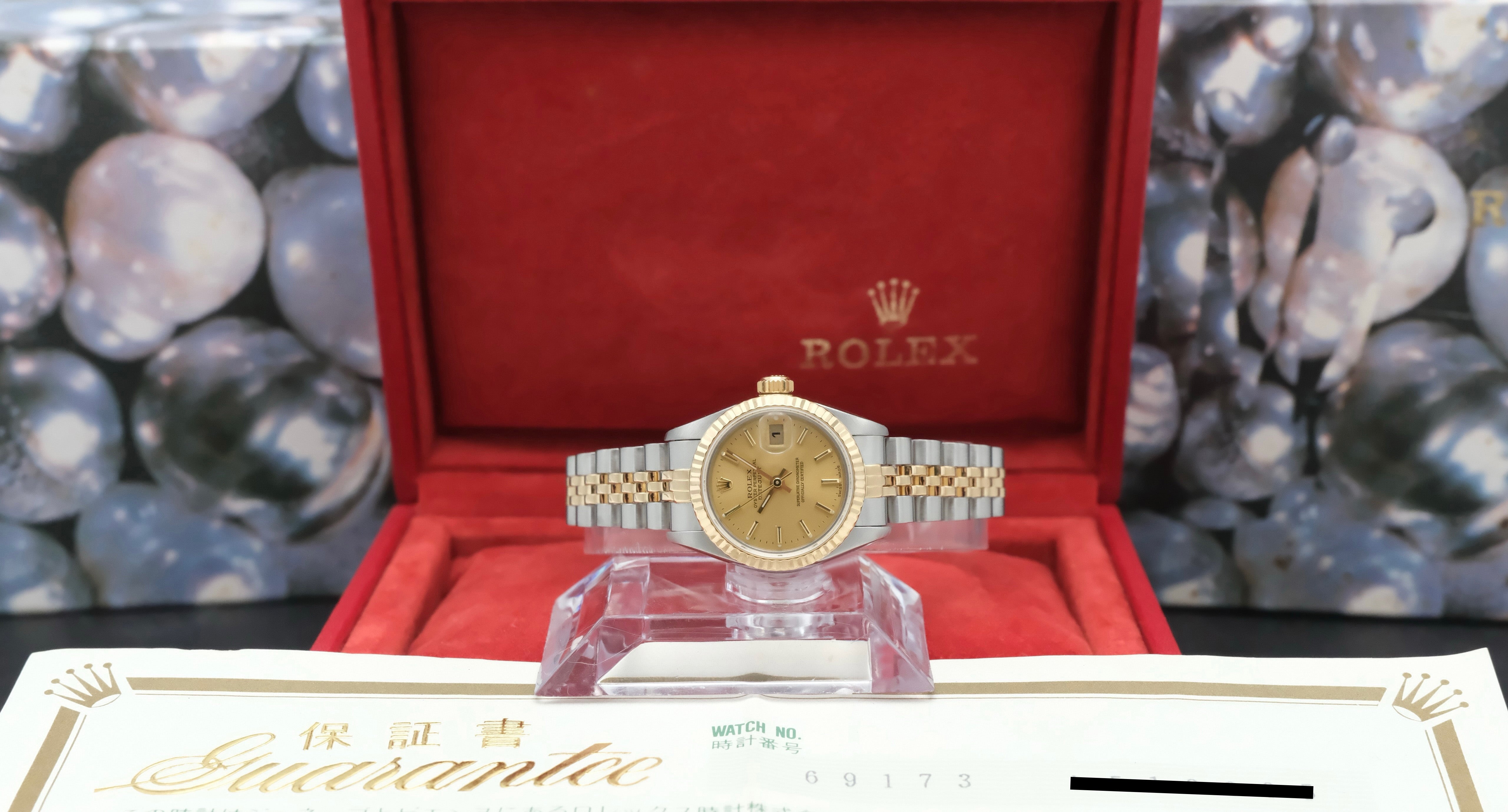 Rolex Lady-Datejust 69173 - 1990 - Rolex horloge - Rolex kopen - Rolex dames horloge - Trophies Watches