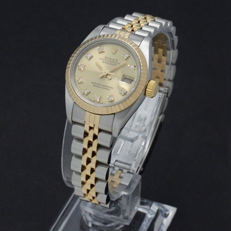 Rolex Lady-Datejust 69173G - 1991 - Rolex horloge - Rolex kopen - Rolex dames horloge - Trophies Watches