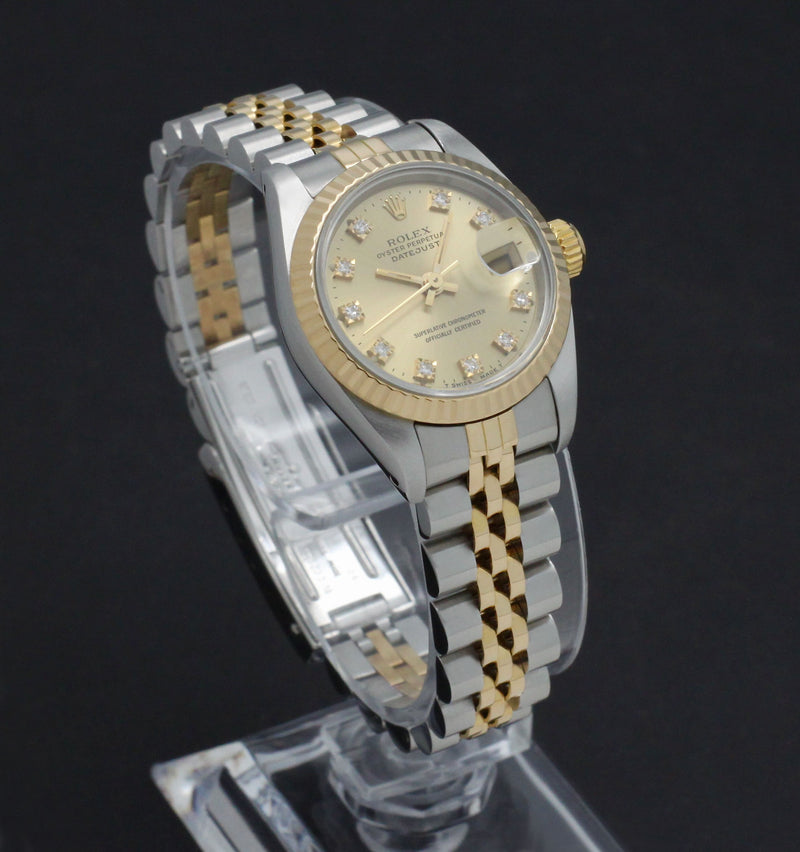 Rolex Lady-Datejust 69173G - 1991 - Rolex horloge - Rolex kopen - Rolex dames horloge - Trophies Watches